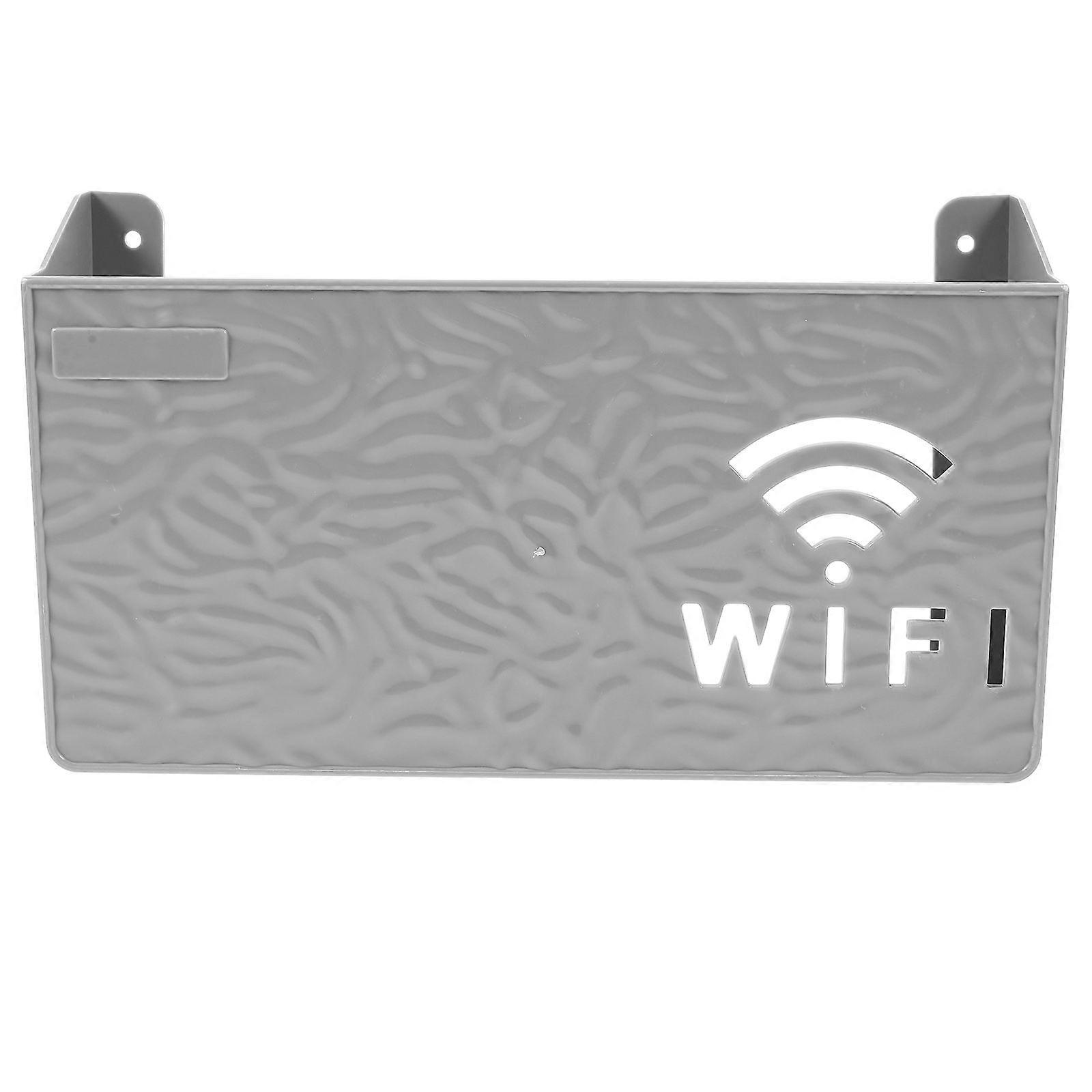 Router Wall Holder Nail Free Multi-use Wifi Router Wall Mount Case for Home