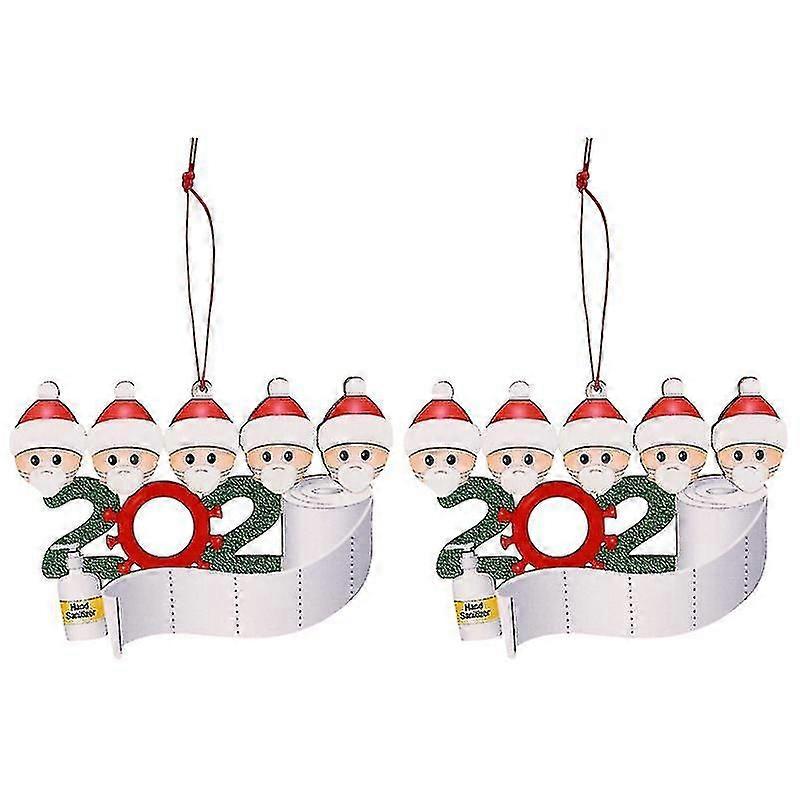 2pcs Christmas Hanging Snowman
