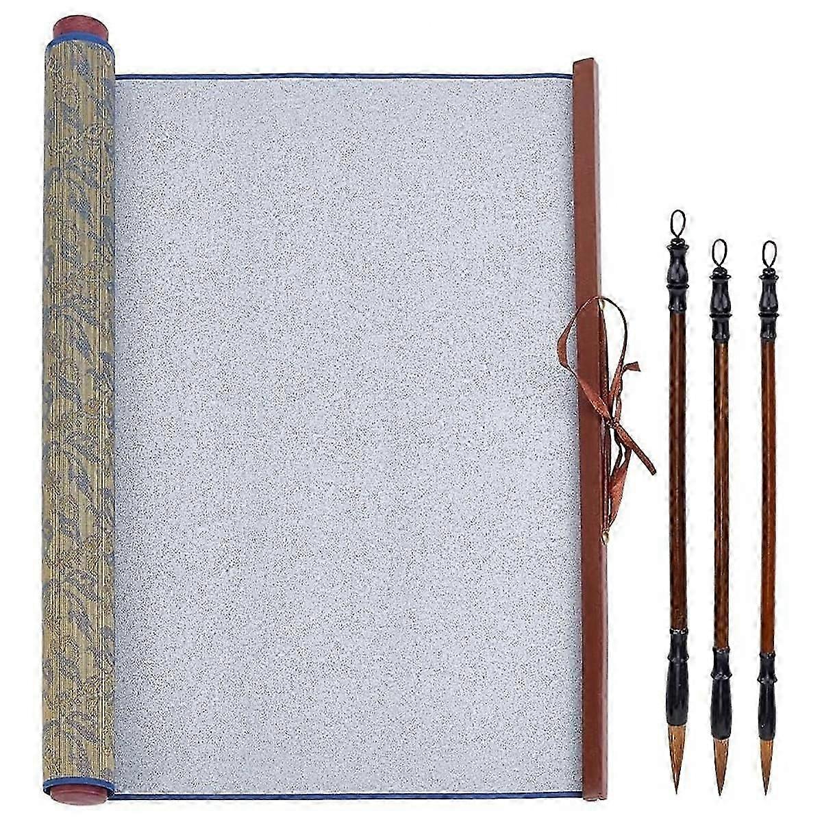 No Ink Chinese Calligraphy Practice Set Water Writing Cloth Scrolls Chinese Traditional for Beginne