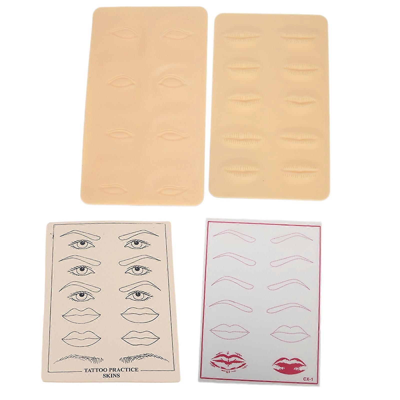 Microblading Practice Tool for Tattoo, Eyeliner, Eyebrows, Lips