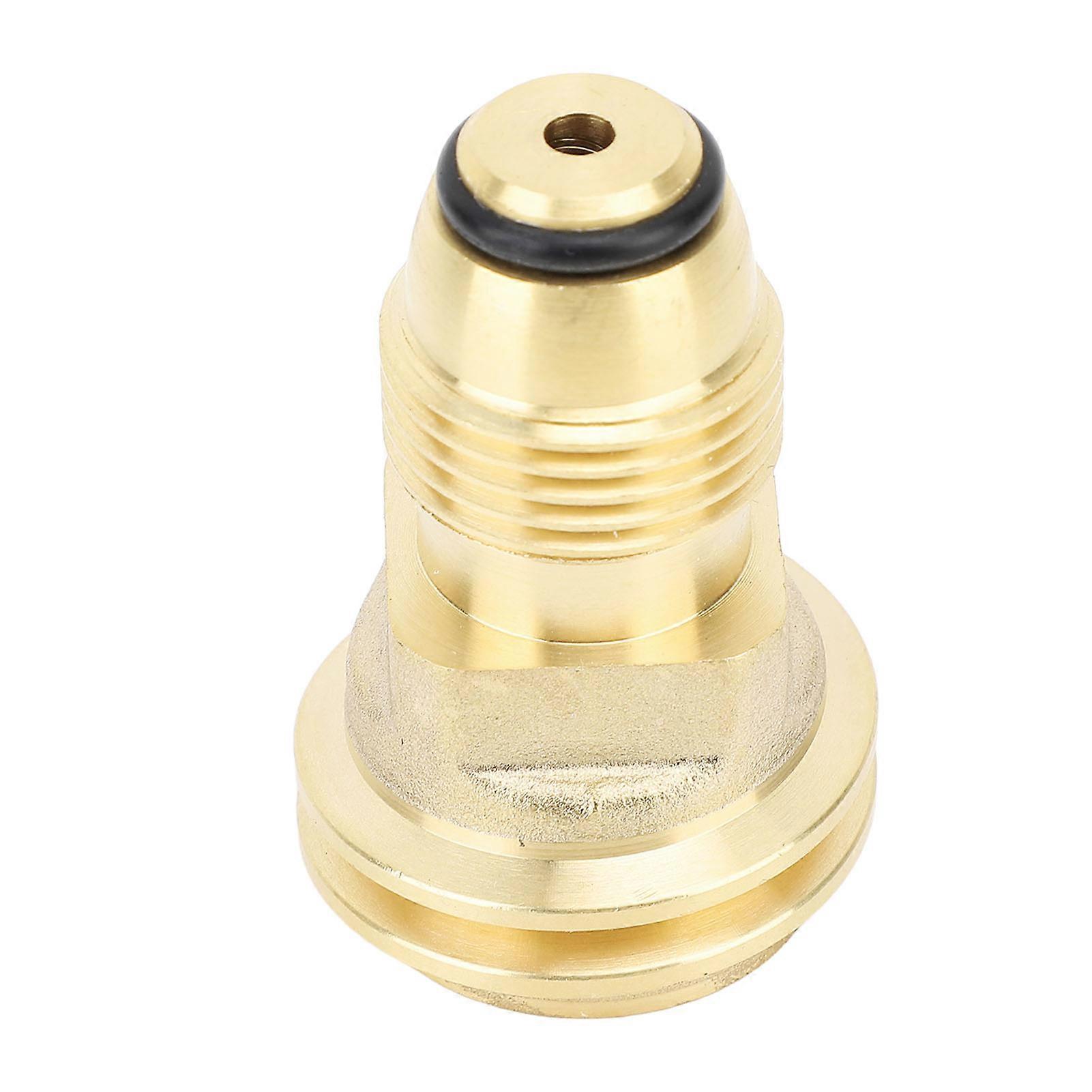 Propane Tank Adapter: Converts Brass Leak-Proof POL to QCC1 Propane Adapter for Outdoor Camping