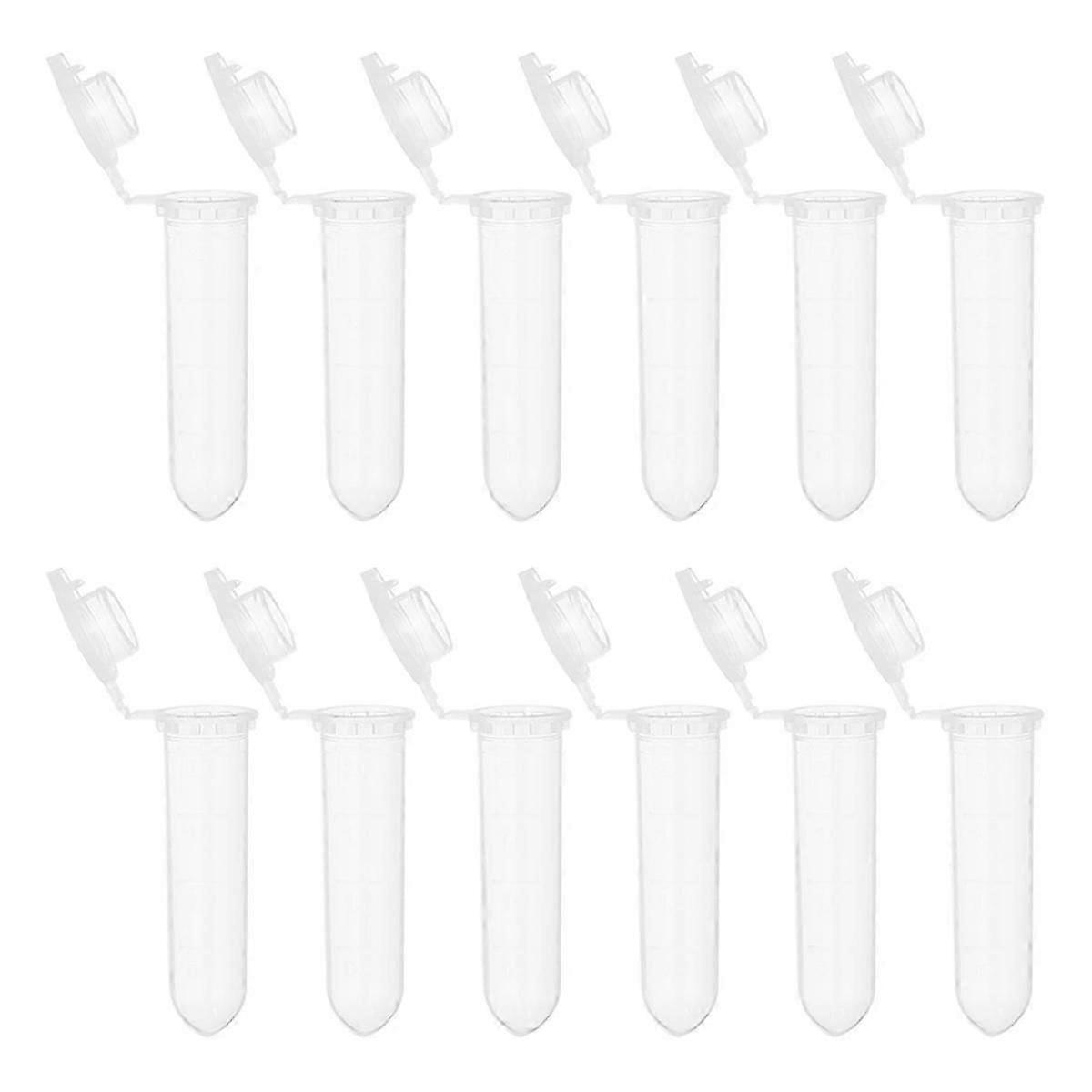 2ML Centrifuge Tubes, 1000 Pcs Round Bottom Centrifuge Tube with Snap Cap and Graduated Marks for Sample Transparent