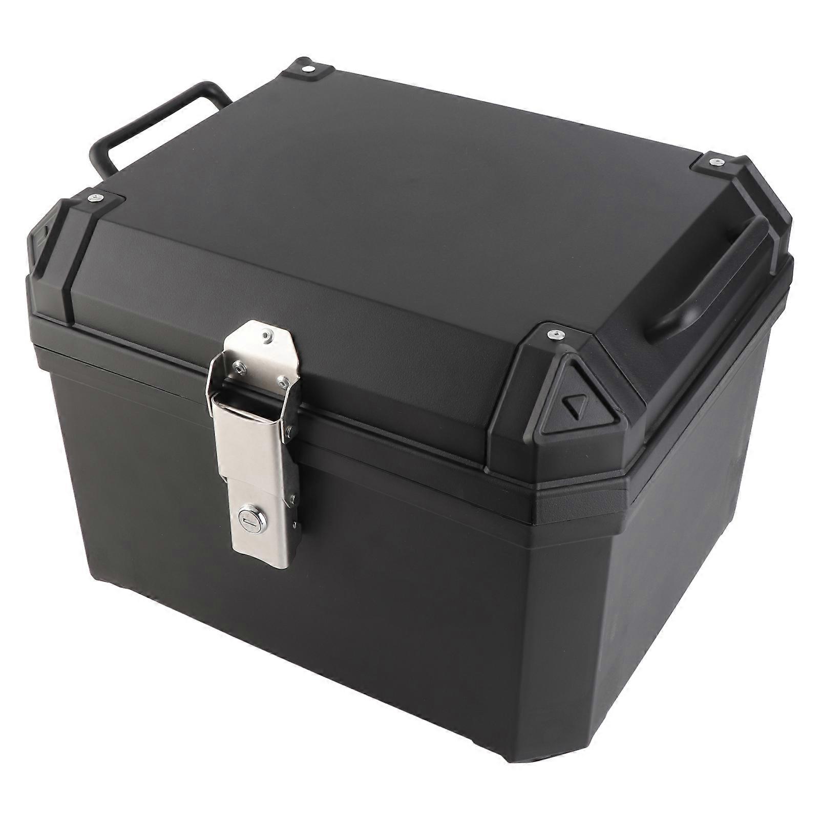 Motorcycle Tailbox 45L Large Capacity Water Resistant ABS Motorcycle Rear Top Box with Antitheft Lock