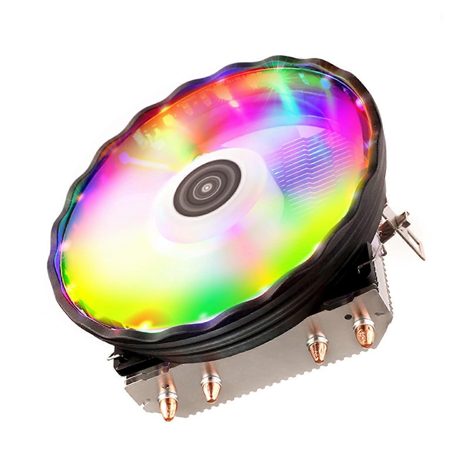 RGB C Processor Cooler for 1151 1155 AM4 AM3 C Cooling Fan 2/4 Heat Pipe PWM 4Pin PC Radiator RGB Fan Replacement