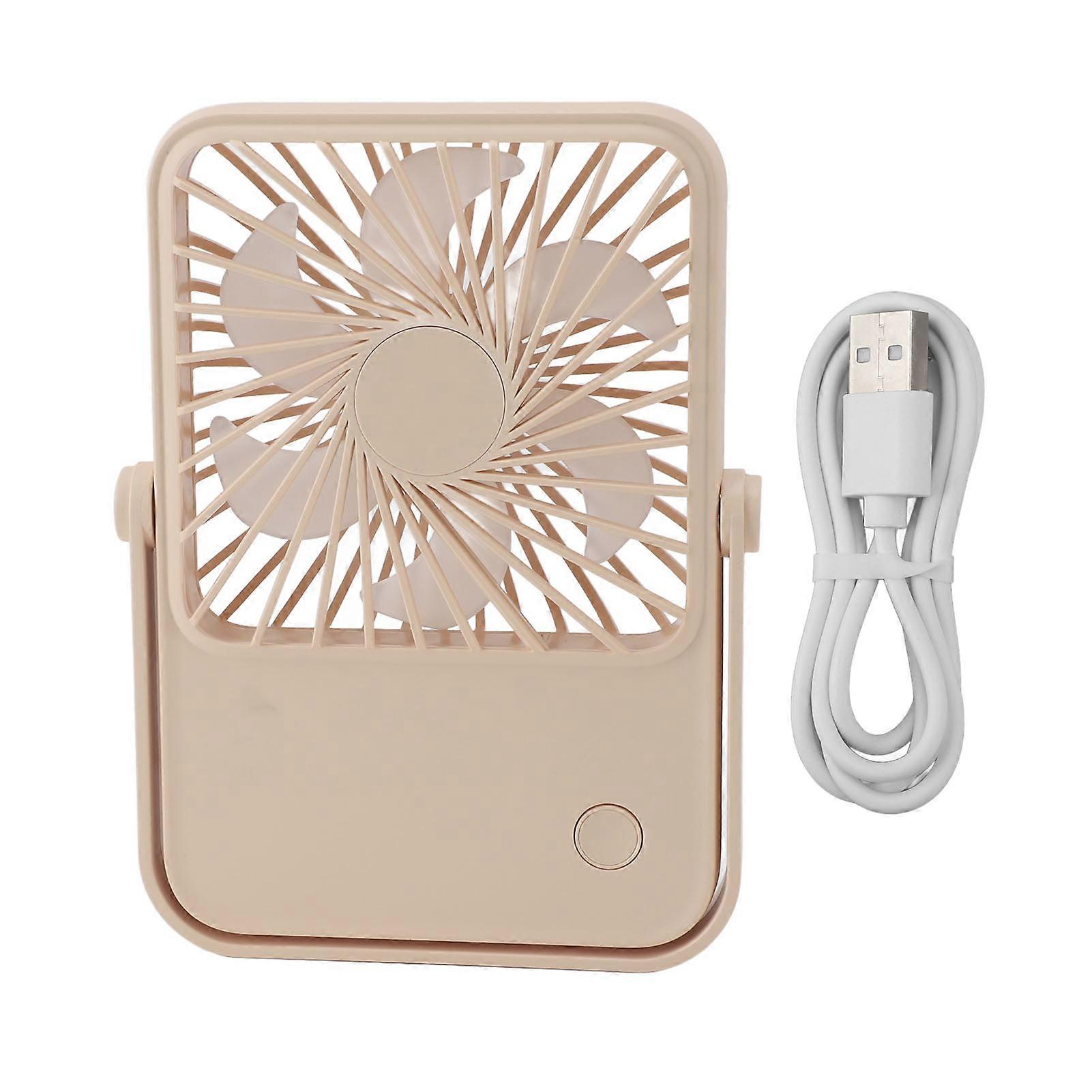 Small Desk USB Powered Portable Table Fast Cooling 1200mAh Rechargeable Wall Hanging Fan for Home Dormitory Office