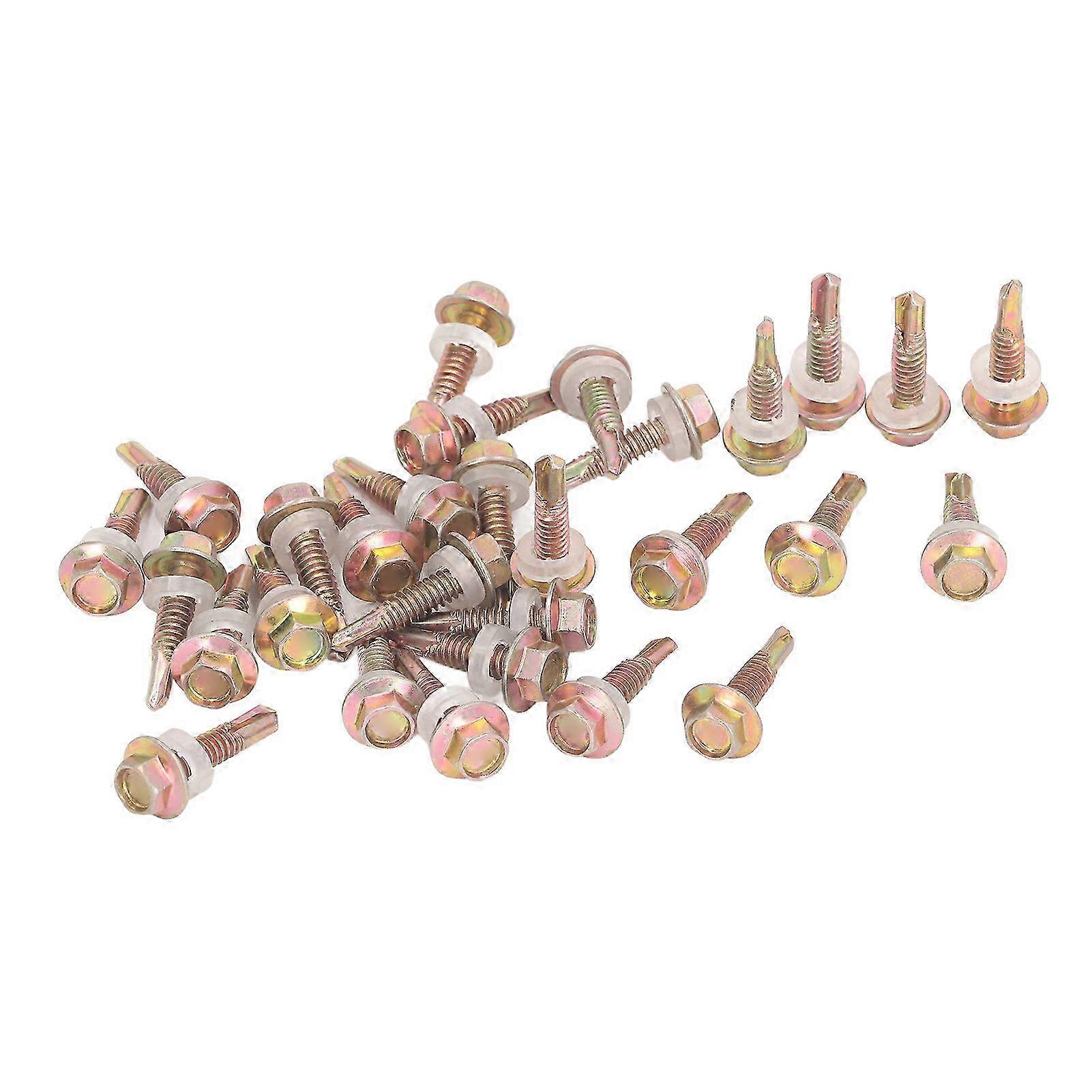 Construction Hex Screws 5.5x25mm - Self Drilling & Galvanized (330Pcs)