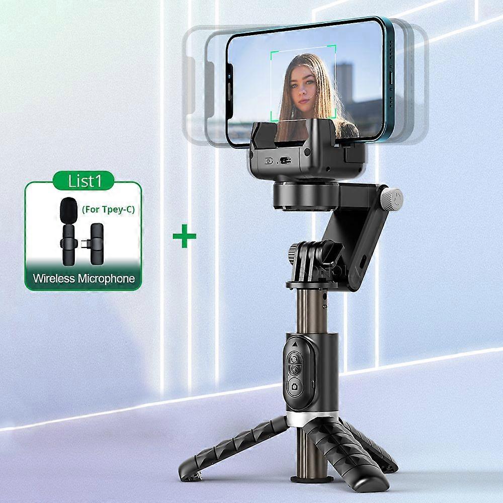 Bonola Wireless Bluetooth Handheld Selfie Stick Foldable with Light for IOS/Android Mobile Phone Portable Selfie Gimbal Tripod