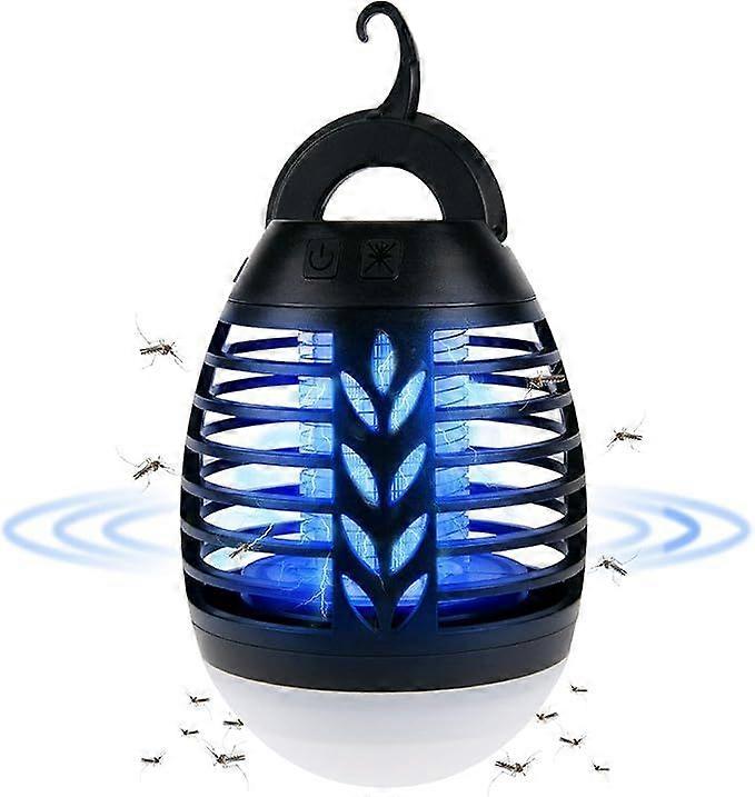 Camping Mosquito Killer Lamp, 2 in 1 Outdoor Mosquito Killer Lamp, IP66 Waterproof Portable Camping Accessory with 3 Brightness Modes