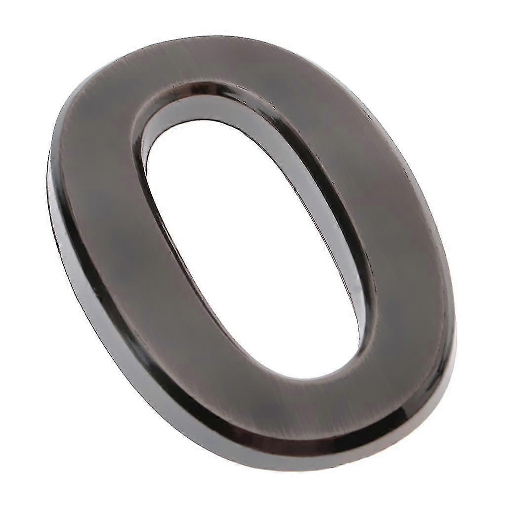 Plastic Self-adhesive Door Number Sign Plaque Sticky Numeric Digit Number 0