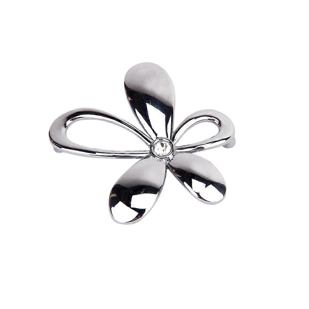 Flower Shaped Silver lustre Cabinet Drawer Knob Handle Pull