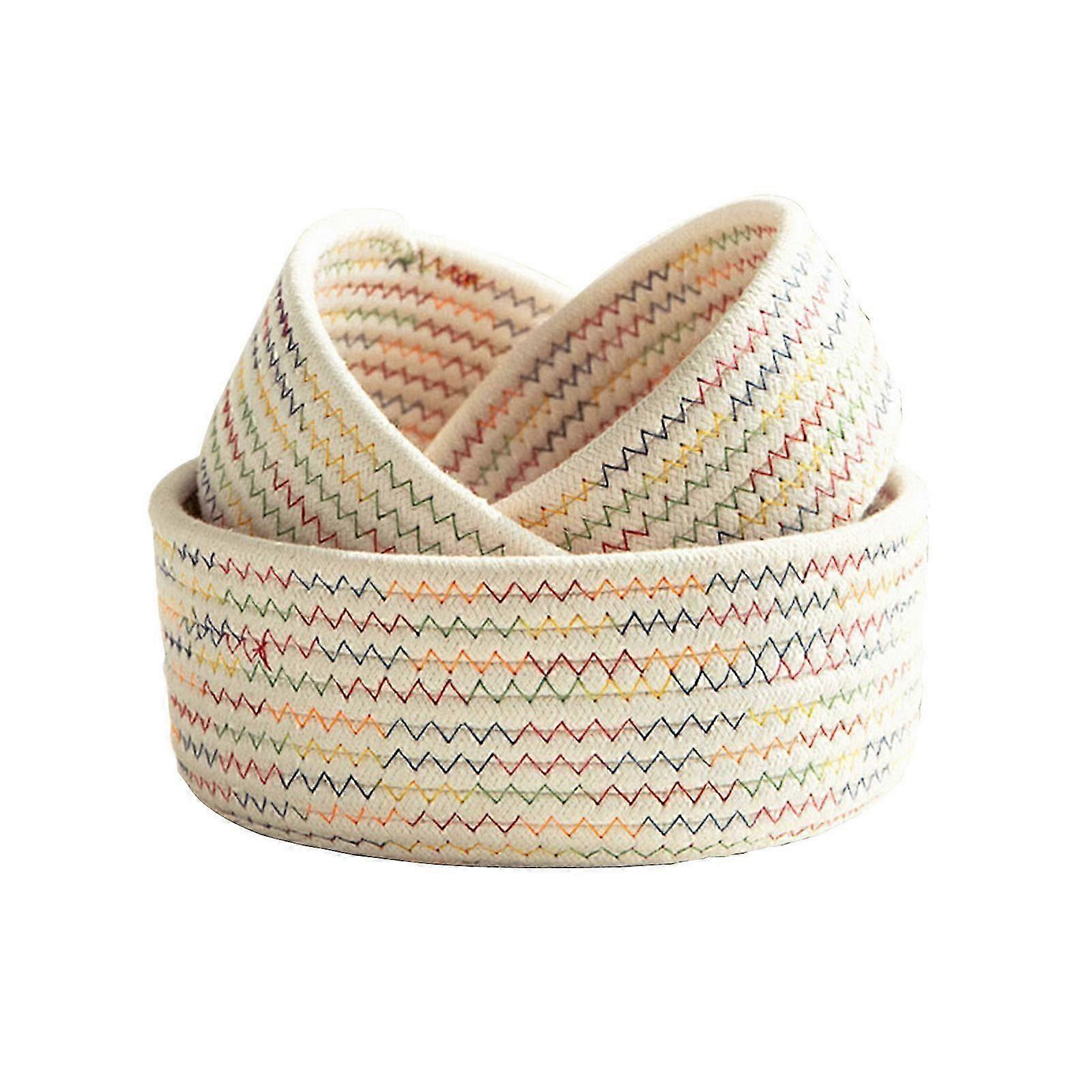 Eco-Friendly Cotton Rope Storage Baskets for Clutter-Free Home