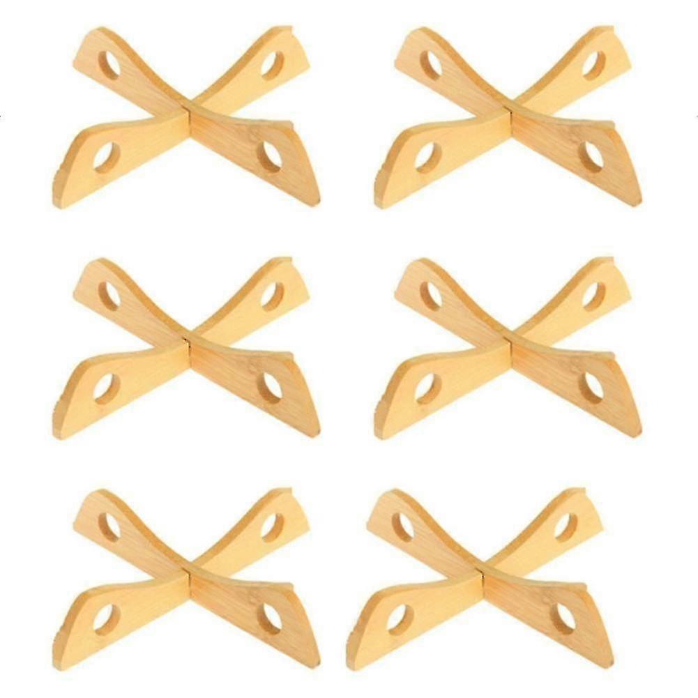 Bamboo Pot Rack Dish H D Izer Kit Pot, Pack Of 6