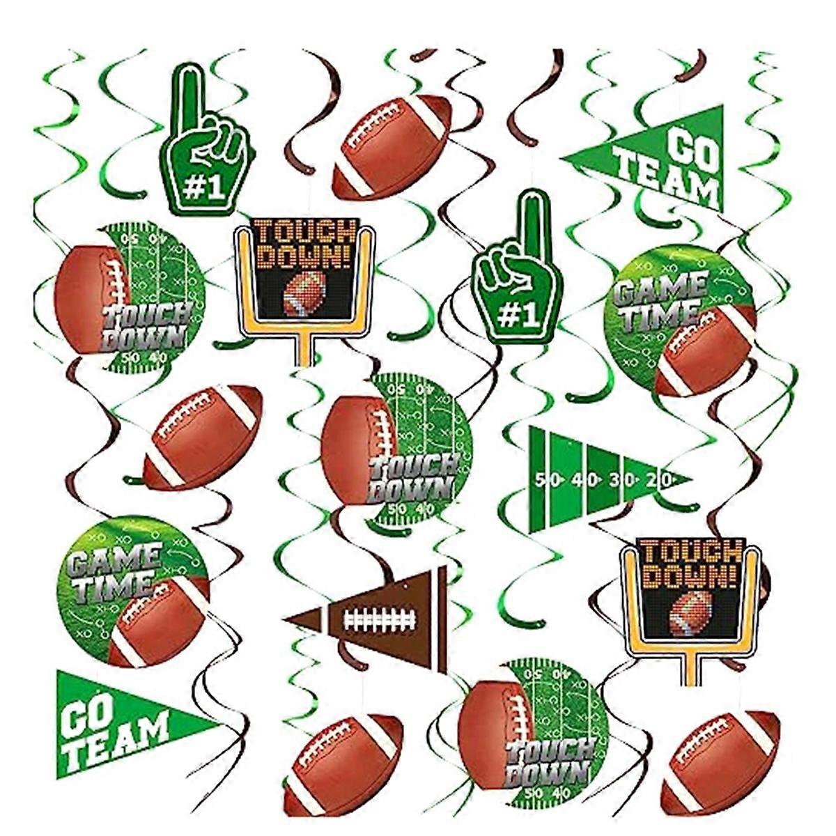 30Pc Football Party Deco for Football Birthday Party Football Gameday