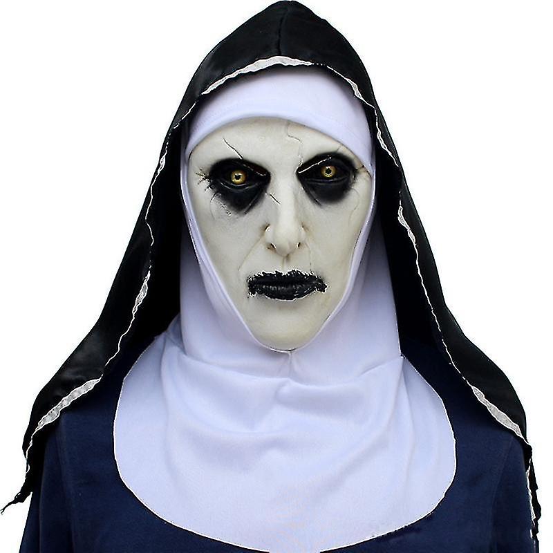 Nun Mask Horror Masks Mascarillas Valak Face Masques With Headpiece And Dropshipping