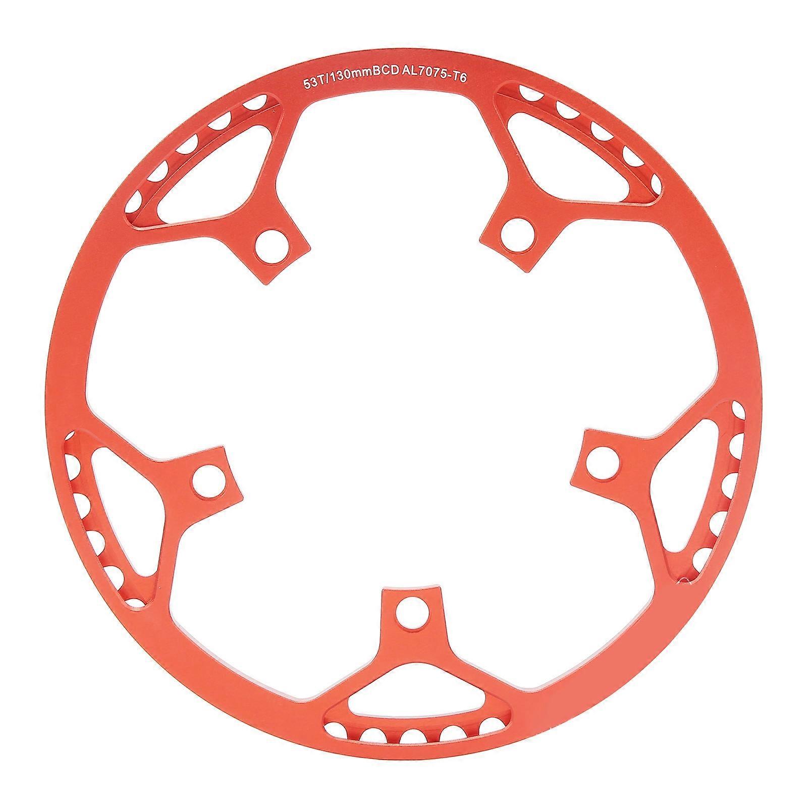 Folding Bike Chainring Aluminum Alloy CNC Processing Wear Resistant Protective 53T Round Chainwheel