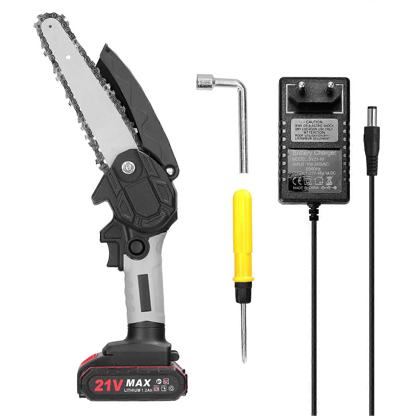 21V 6inch المحمولة الكهربائية تشذيب المناشير الصغيرة الخشب تقسيم بالمنشار فرشاة المحرك بيد واحدة أداة النجارة لحديقة بستان