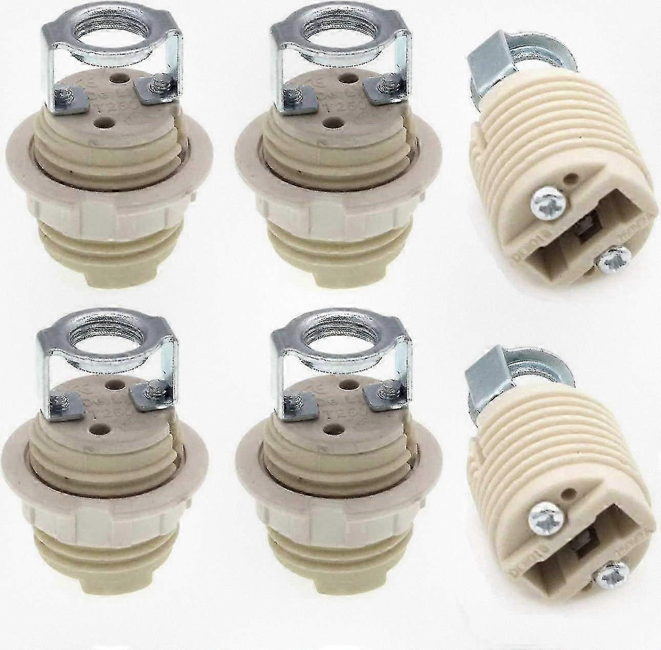 Pack G9 Lamp Holder with Bracket, Ceramic Threaded G9 Halogen Socket Suitable for Certain Brands