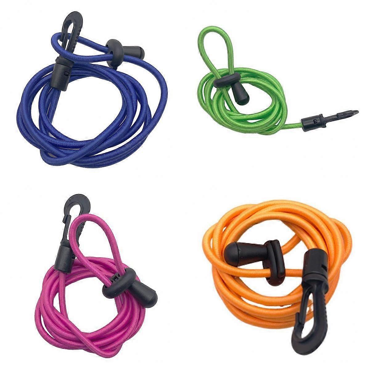 4x Kayak Canoa Accessori Paddle Rod Leash Barca Pesca Cavo di Sicurezza