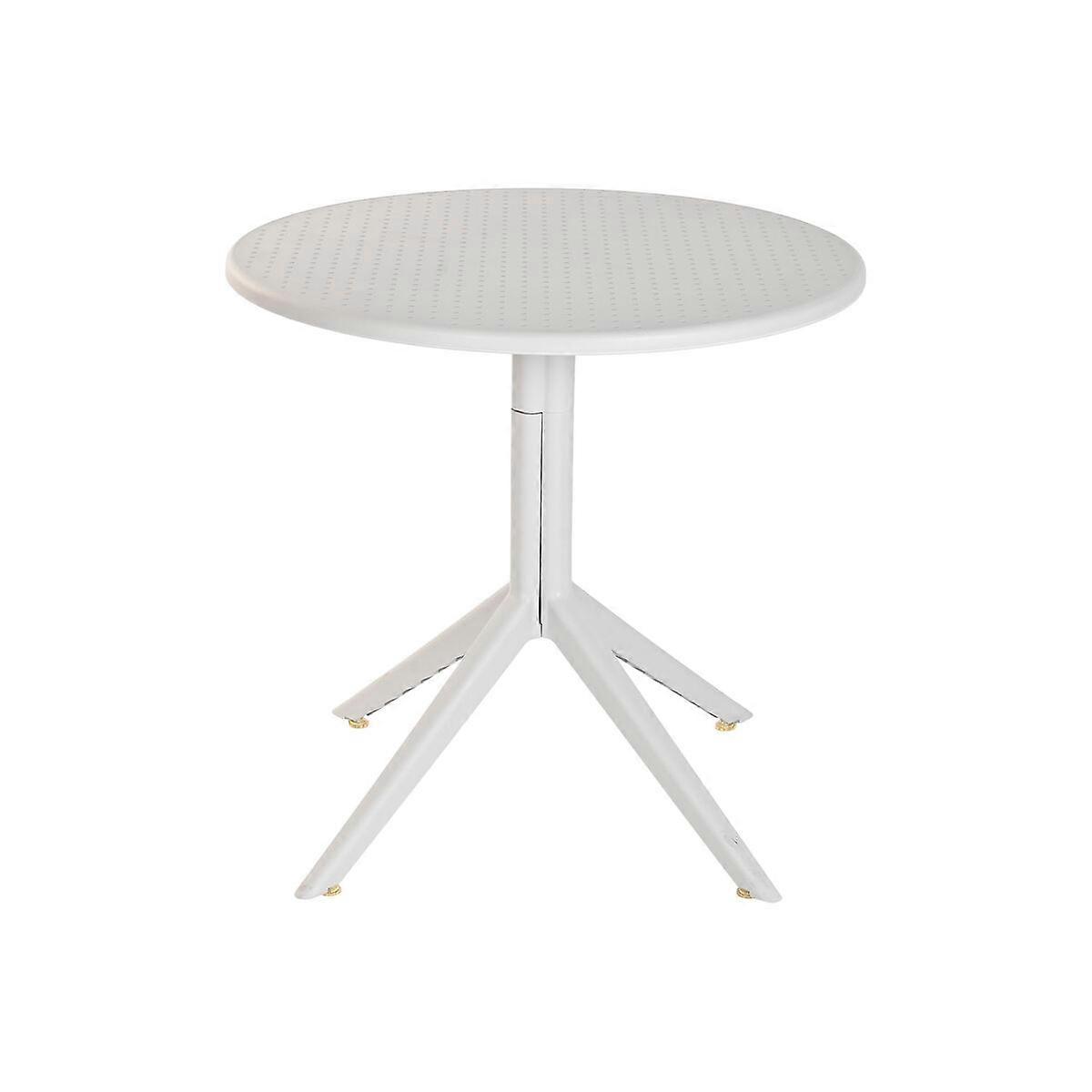 Dining Table Home ESPRIT Grey Metal polypropylene 80 x 80 x 75 cm