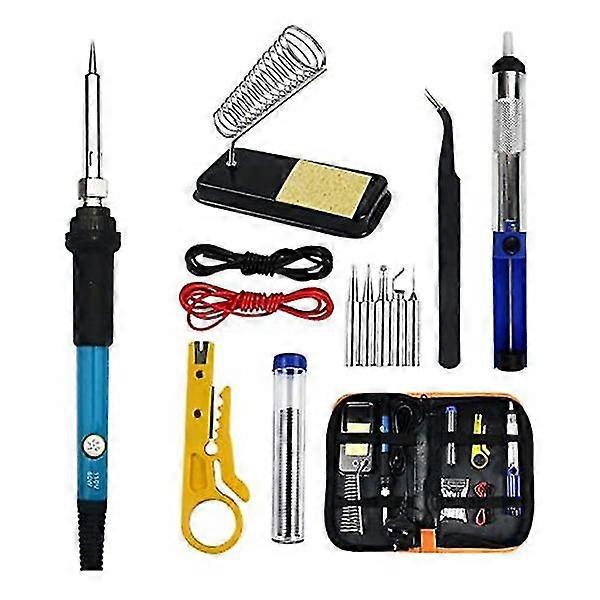 Soldering Iron Kit Welding Tool Adjustable Temperature Multifunctional Portable Kit British Standar