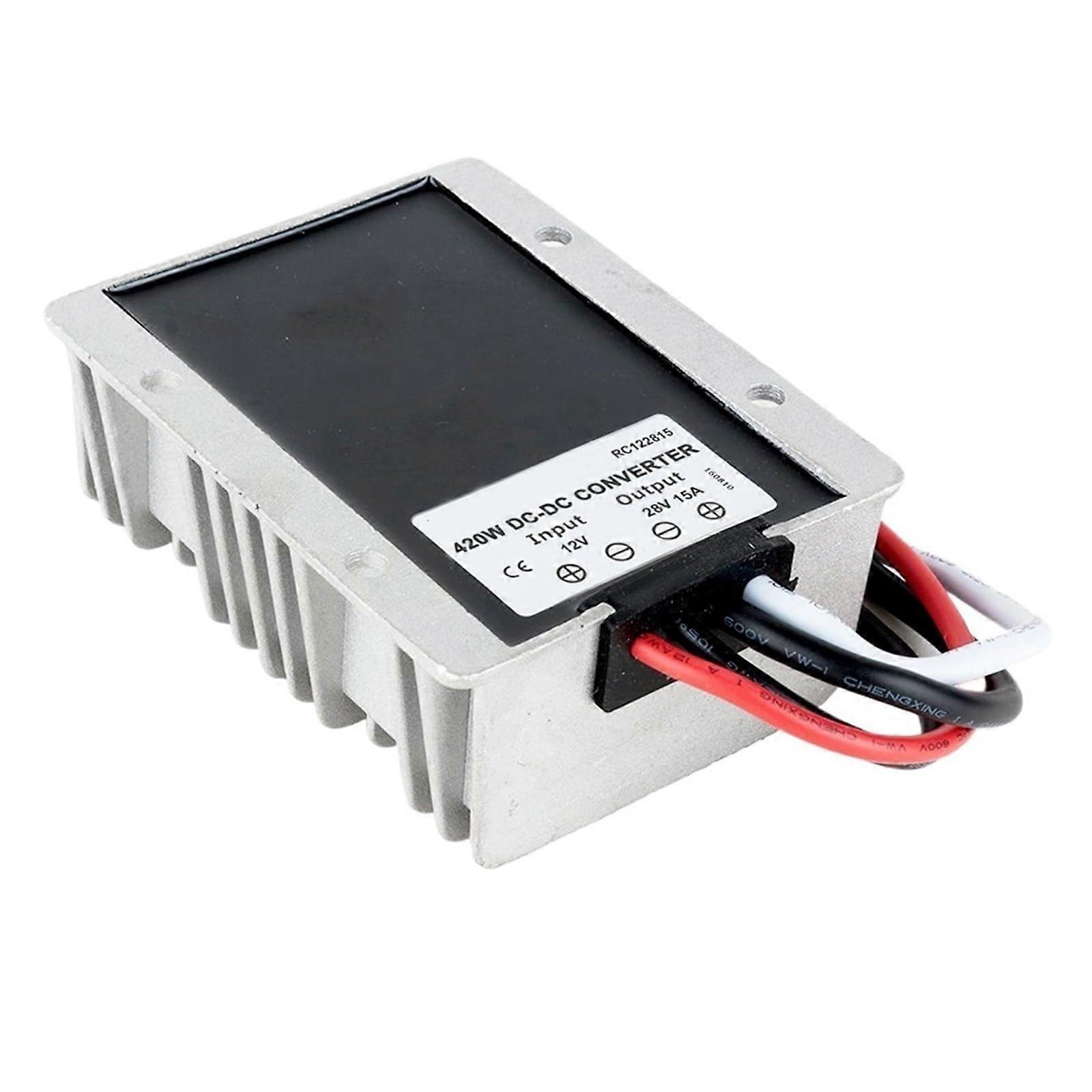 High 12 Volt to 28 Volt 15A DC DC Converter Step Up 12V to 28V 420W Boost Module for Cars Ref: 2502