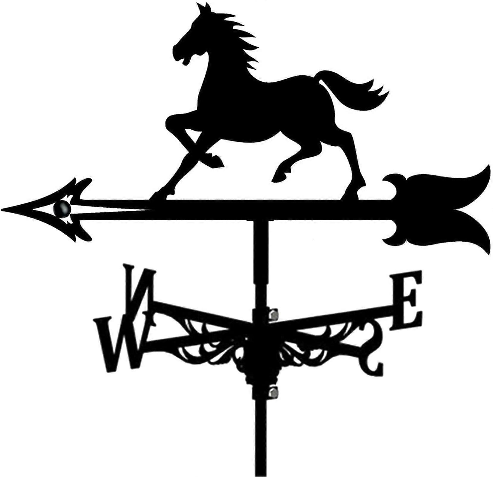 Weather Vane Metal Wind Direction Indicator with Rust Protection for Garden Patio Yard Roof