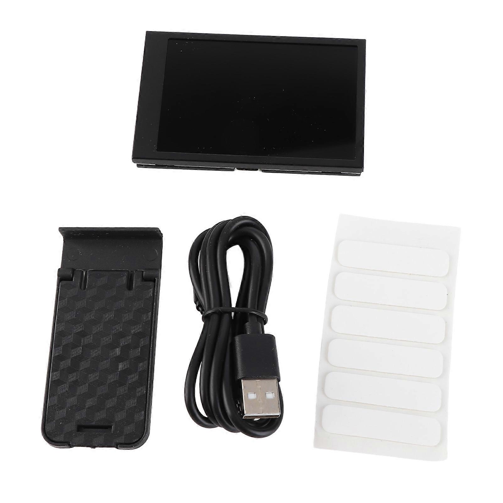 Écran secondaire IPS 3,5 pouces, surveillance de la température, réglage continu de la luminosité, mini écran secondaire USB C