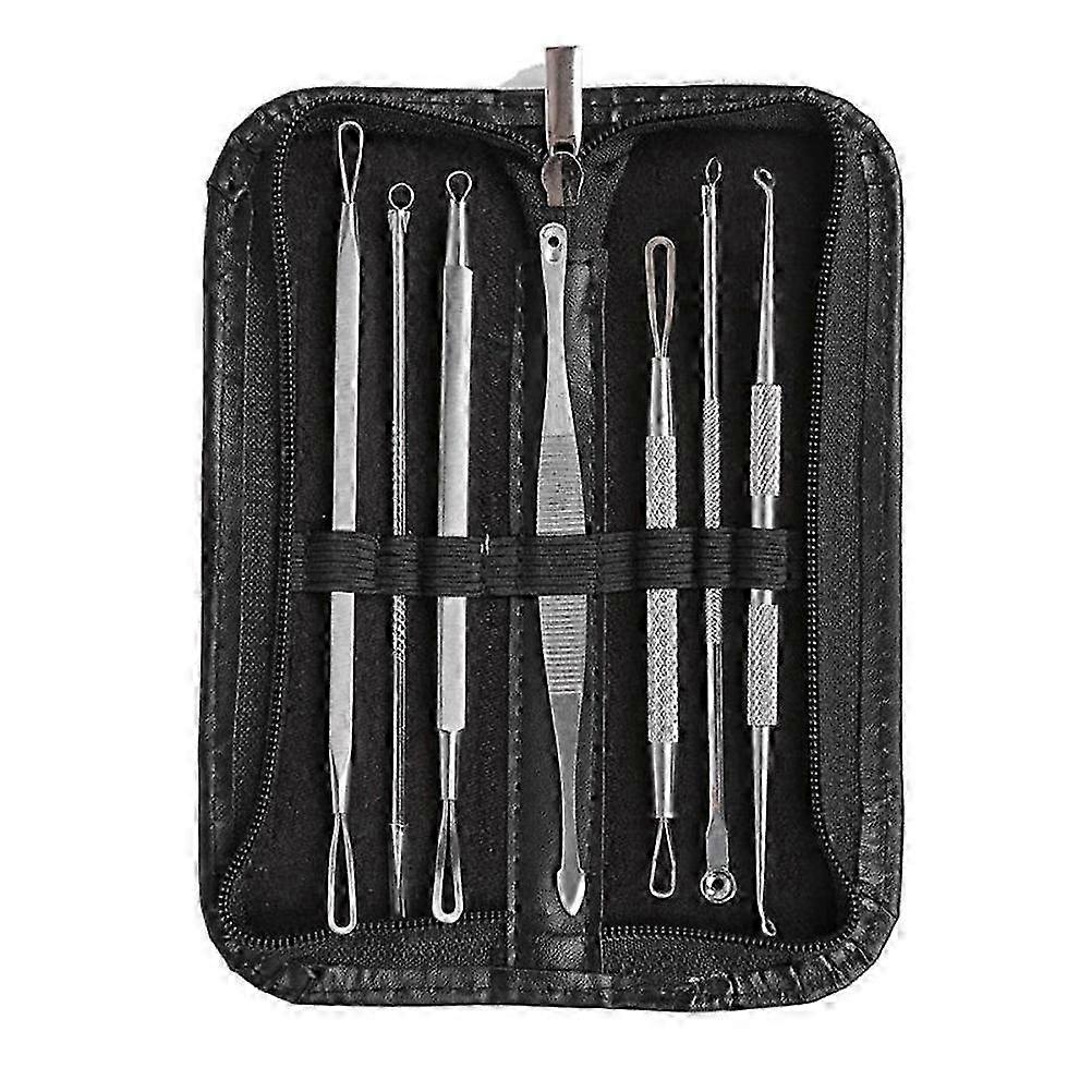 7pcs Blackhead Acne Comedone Pimple Blemish Extractor Remover Tool Kit