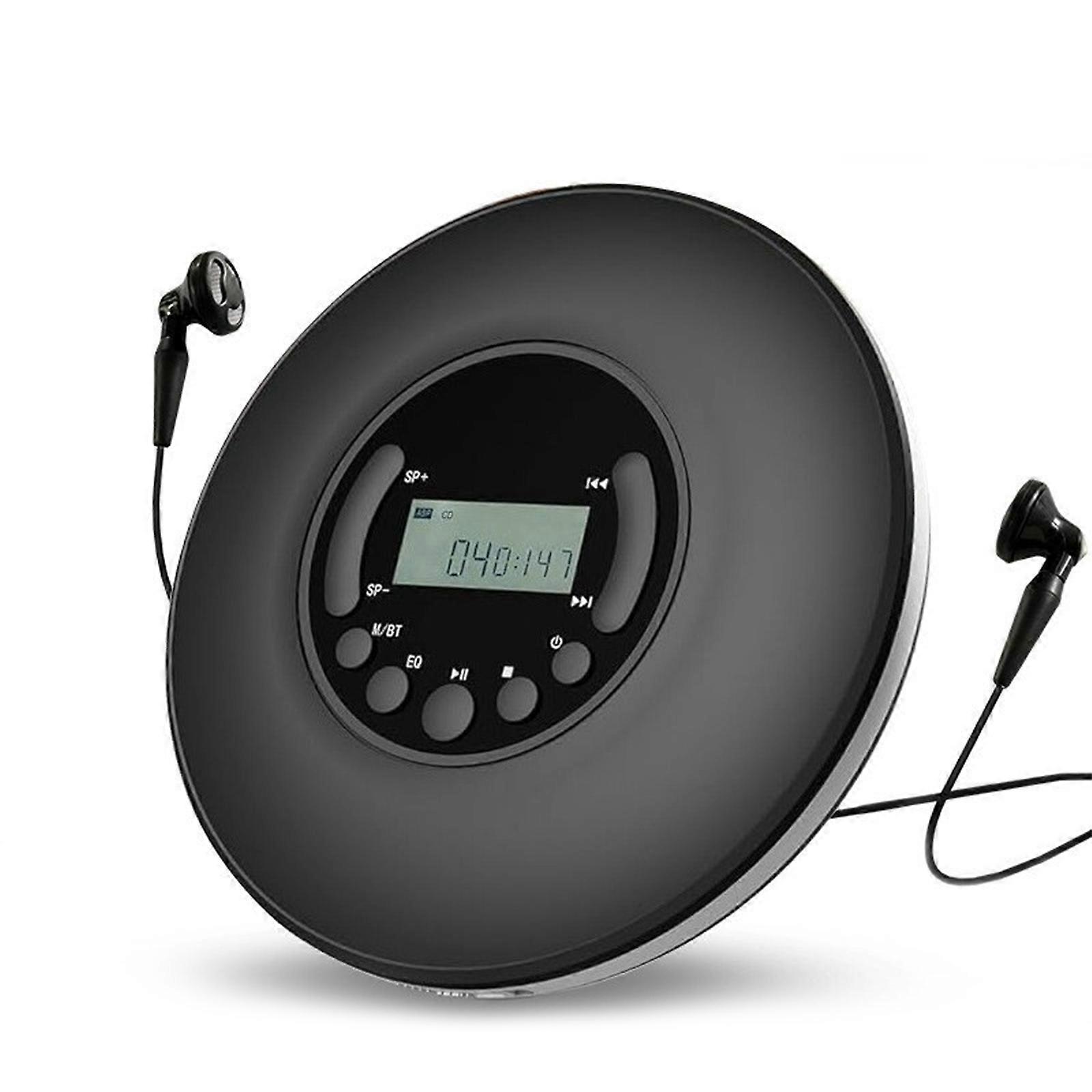 Portable CD/MP3 Player with A-B Repeat, LCD Display, and 5 Sound Effects for Enhanced o