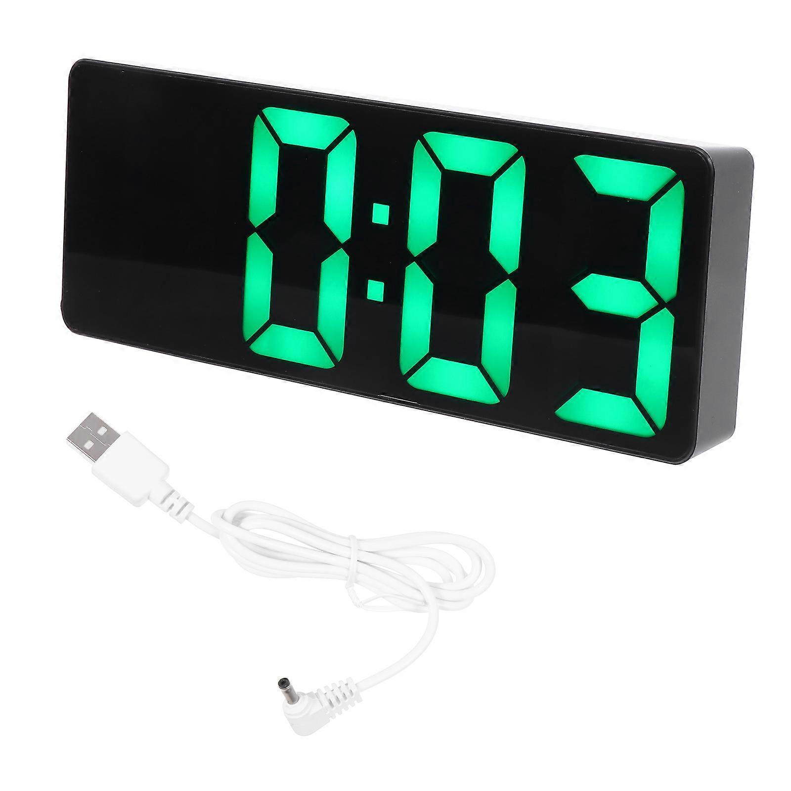 1 Set Simple LED Electronic Alarm Clock for Home Small Size