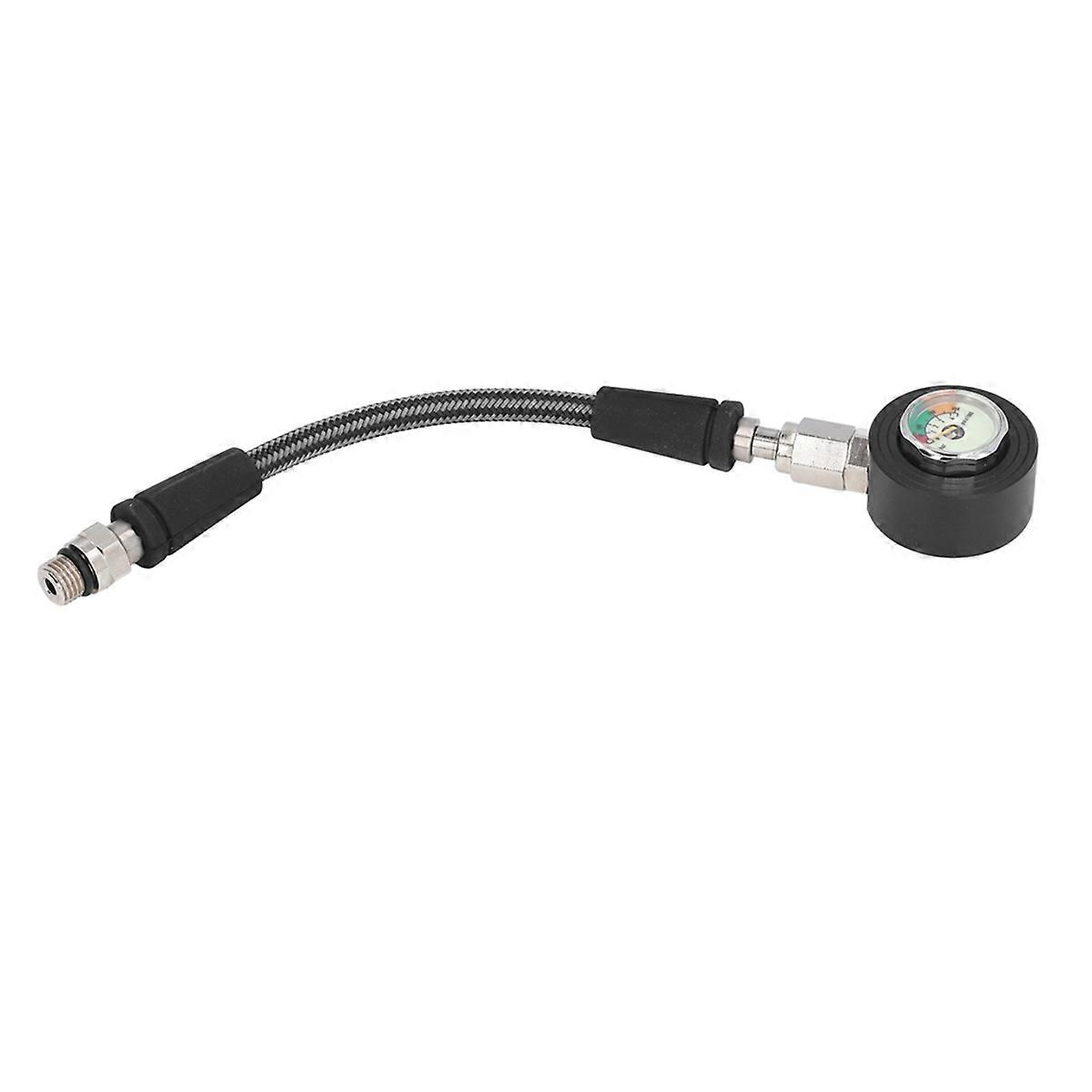 Scuba Diving Pressure Gauge Luminous Submersible Pressure Gauge with High Pressure Hose for BCD Reg