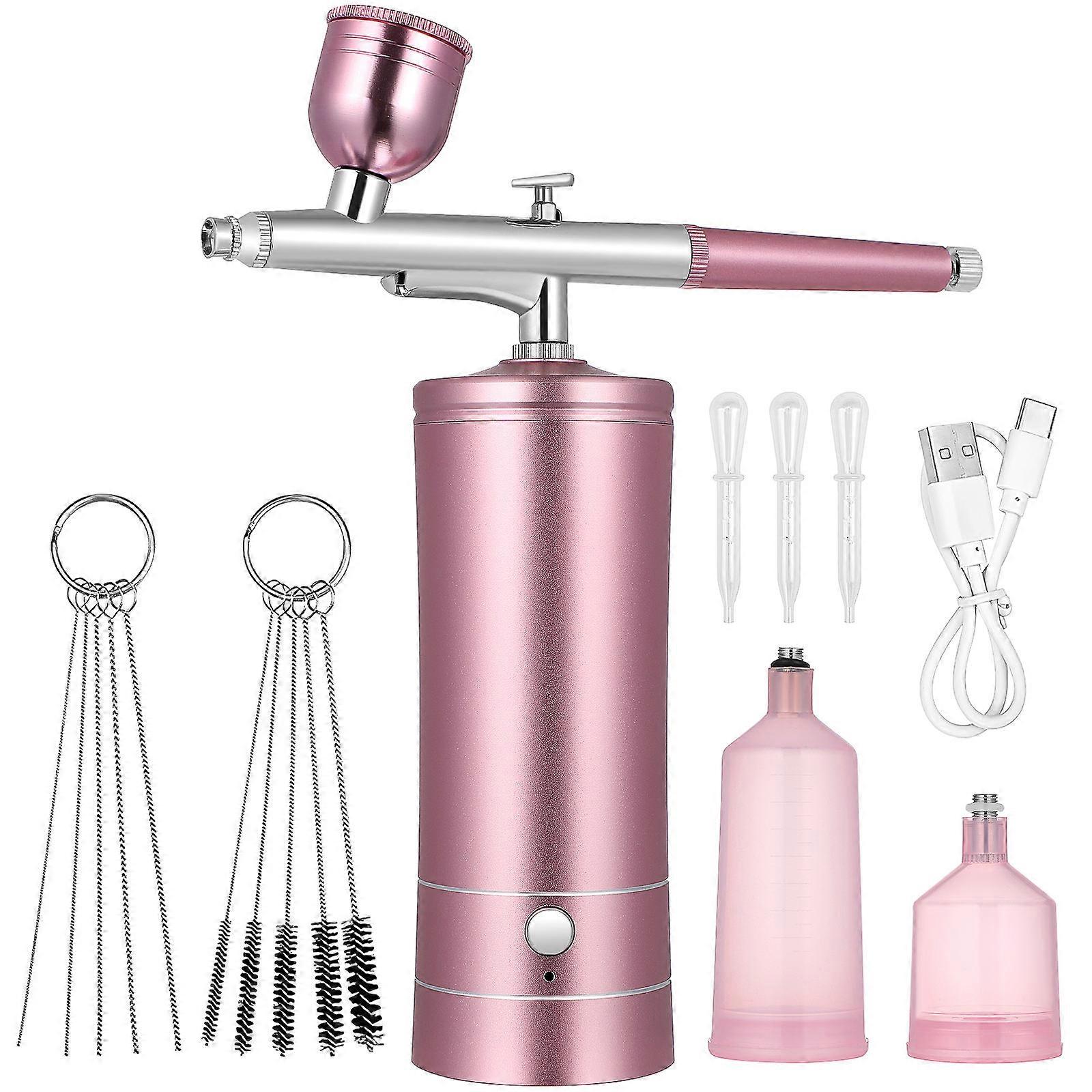 1 Set Cordless Airbrush Kit With Compressor Electric Nail Airbrush Machine For Makeup Model Painting And Crafts Stylish Wireless Design Complete