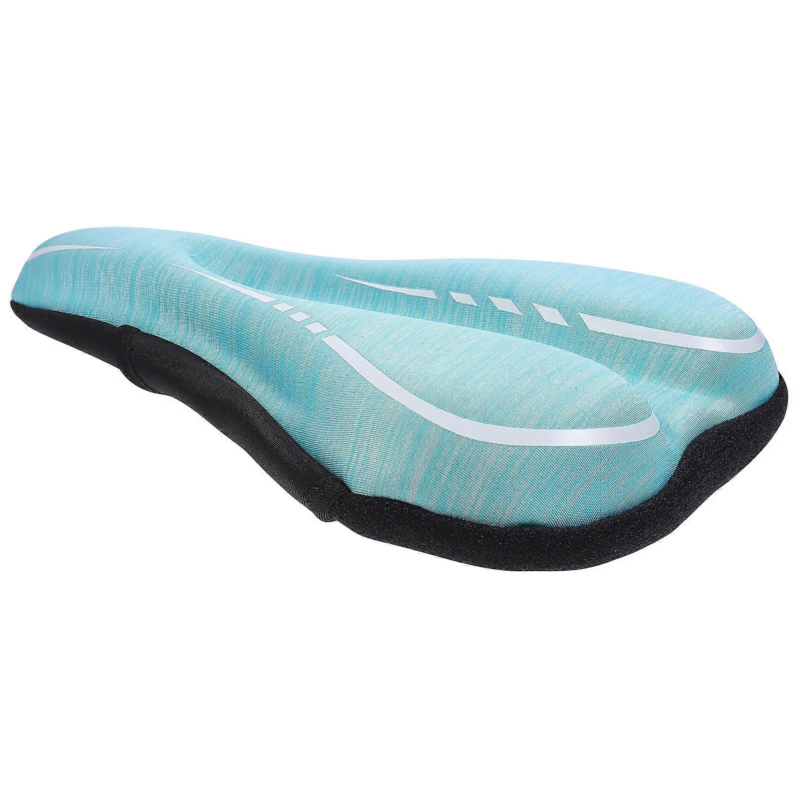 Here's a polished product description based on your input:
**Thick Silicone Bike Saddle Cushion – Shock Absorption Design for Comfortable Long