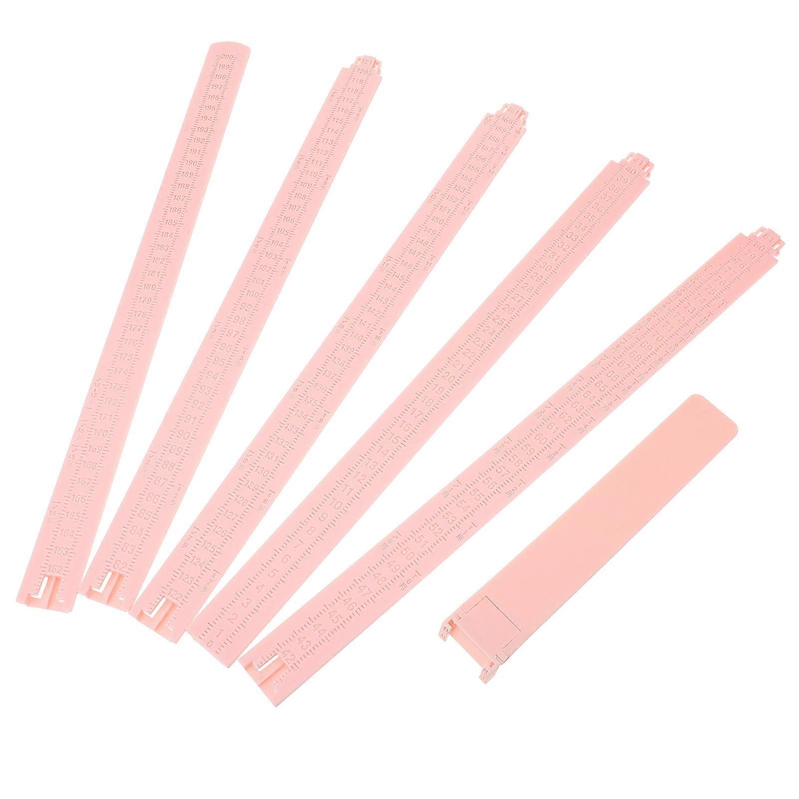 Height Measurement Ruler For Kids Home Use Decorative Plastic 200.00X20.00X0.50CM Space-Saving 1Set