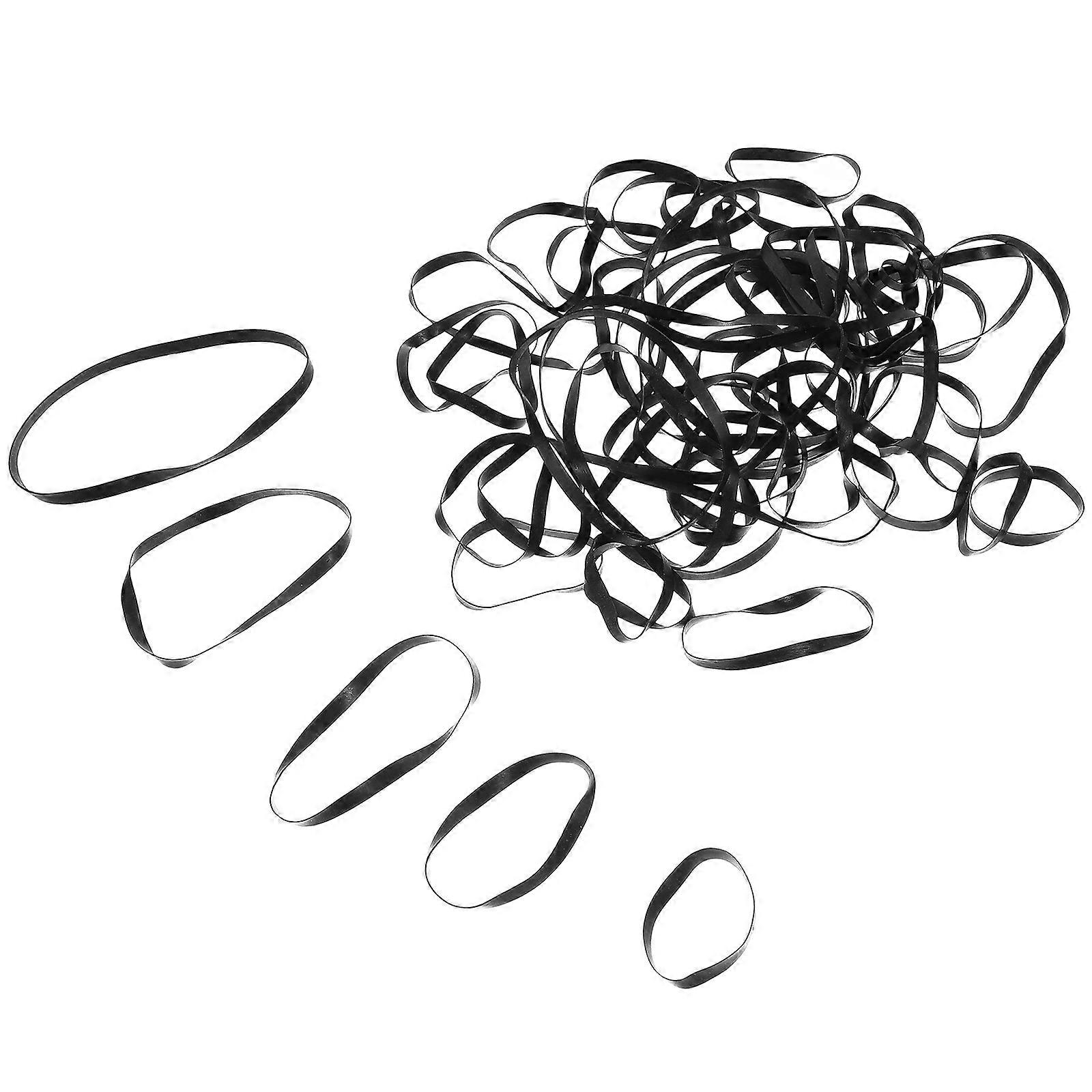 Élastiques robustes élastiques résistants à la traction élastiques noirs élastiques pour une utilisation au bureau 100Pcs