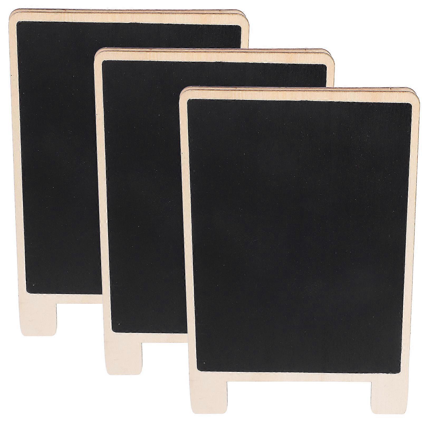 3pcs Double Sided Wooden Writing Boards for Messages, Decorations, and Events – Standing Memo Boards Cedarwood Design