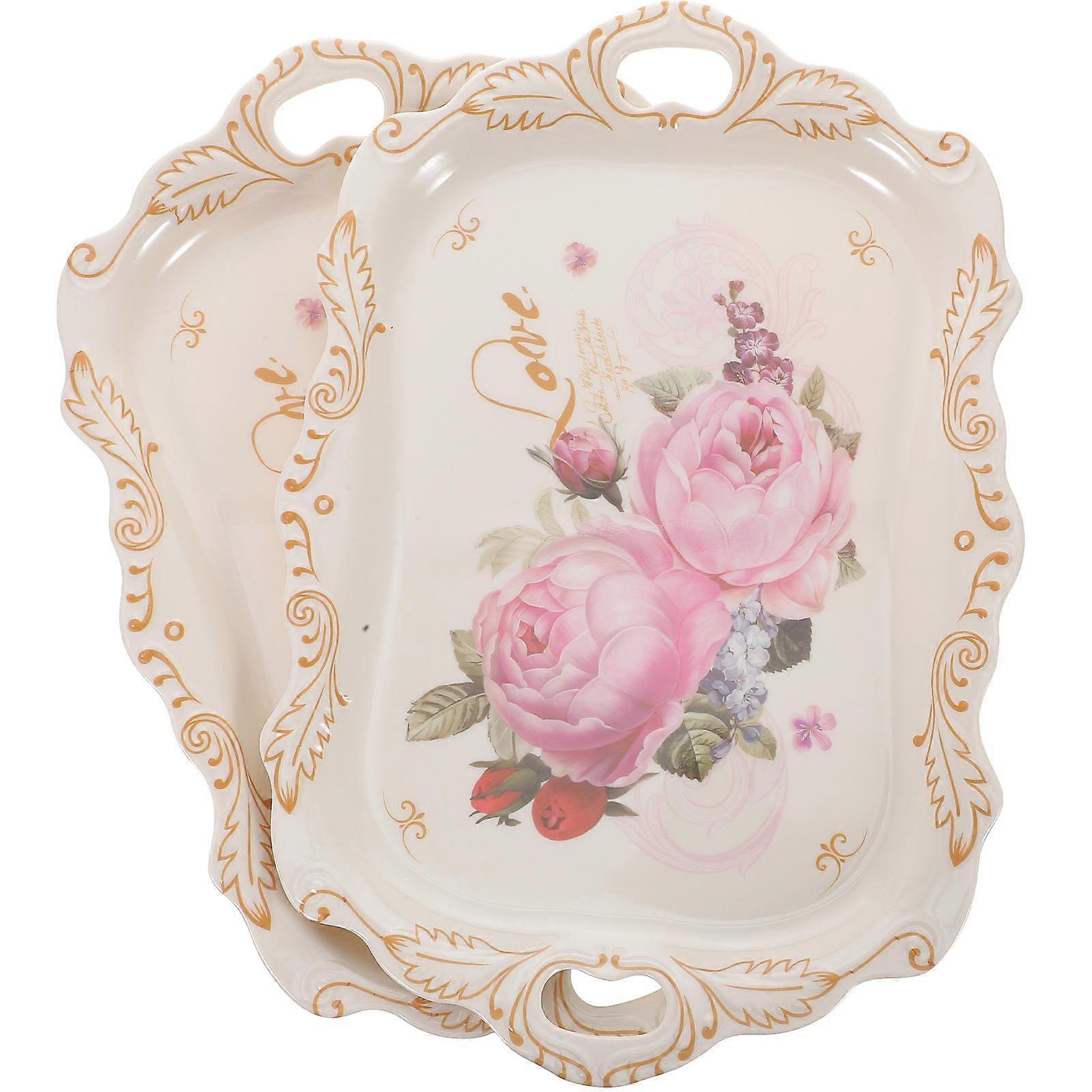 Serving Dishes and Cups Tray 38X26X3.3CM Material 2Set