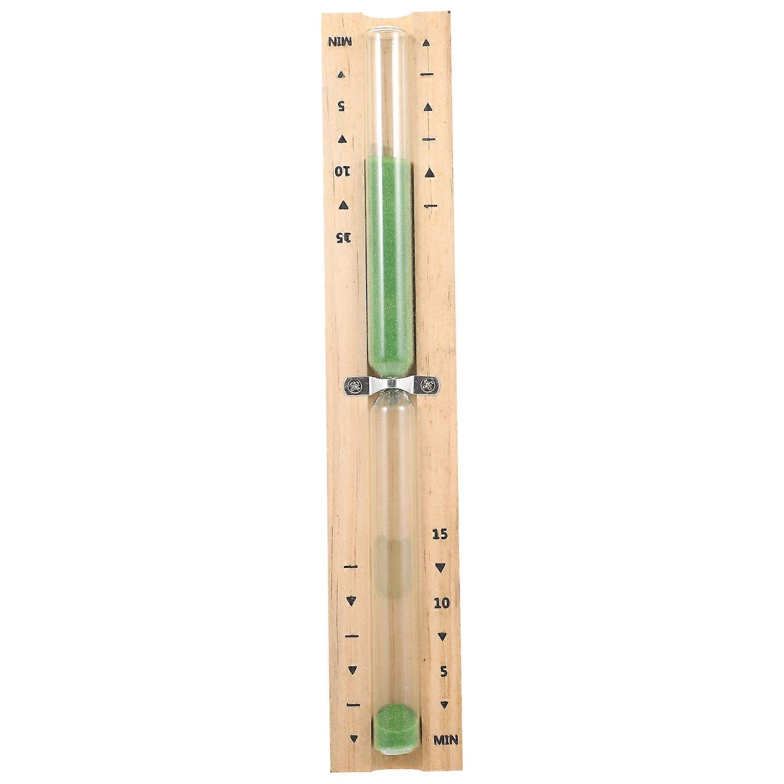 Bathroom Timer Sauna Timer Hourglass Wood Material For Dry Steam Room Sauna 29.00X5.00X2.50CM 1Pack