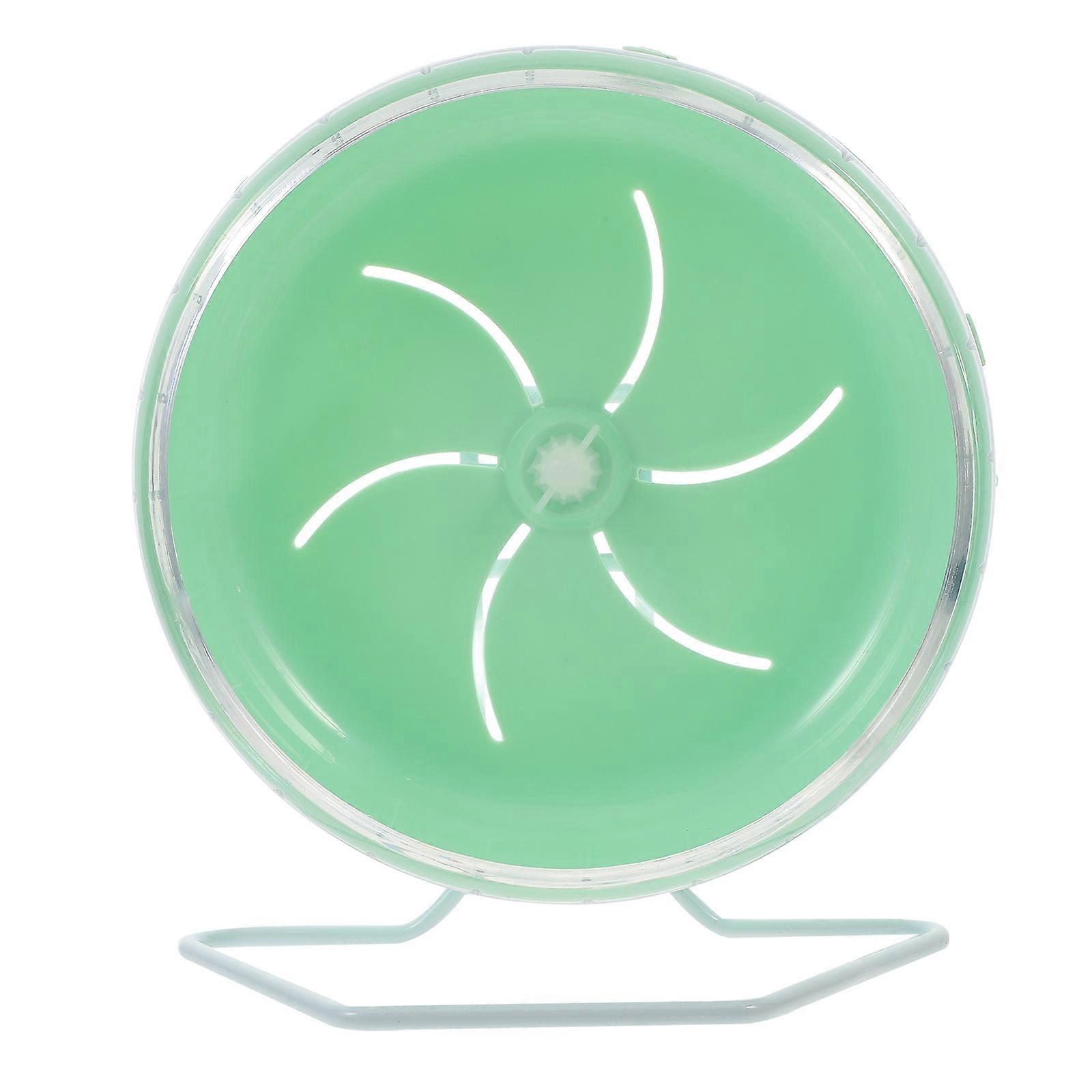 Hamster Running Wheel Small Pet Toy Indoor Pet Playtime Round Shape Plastic 1Set