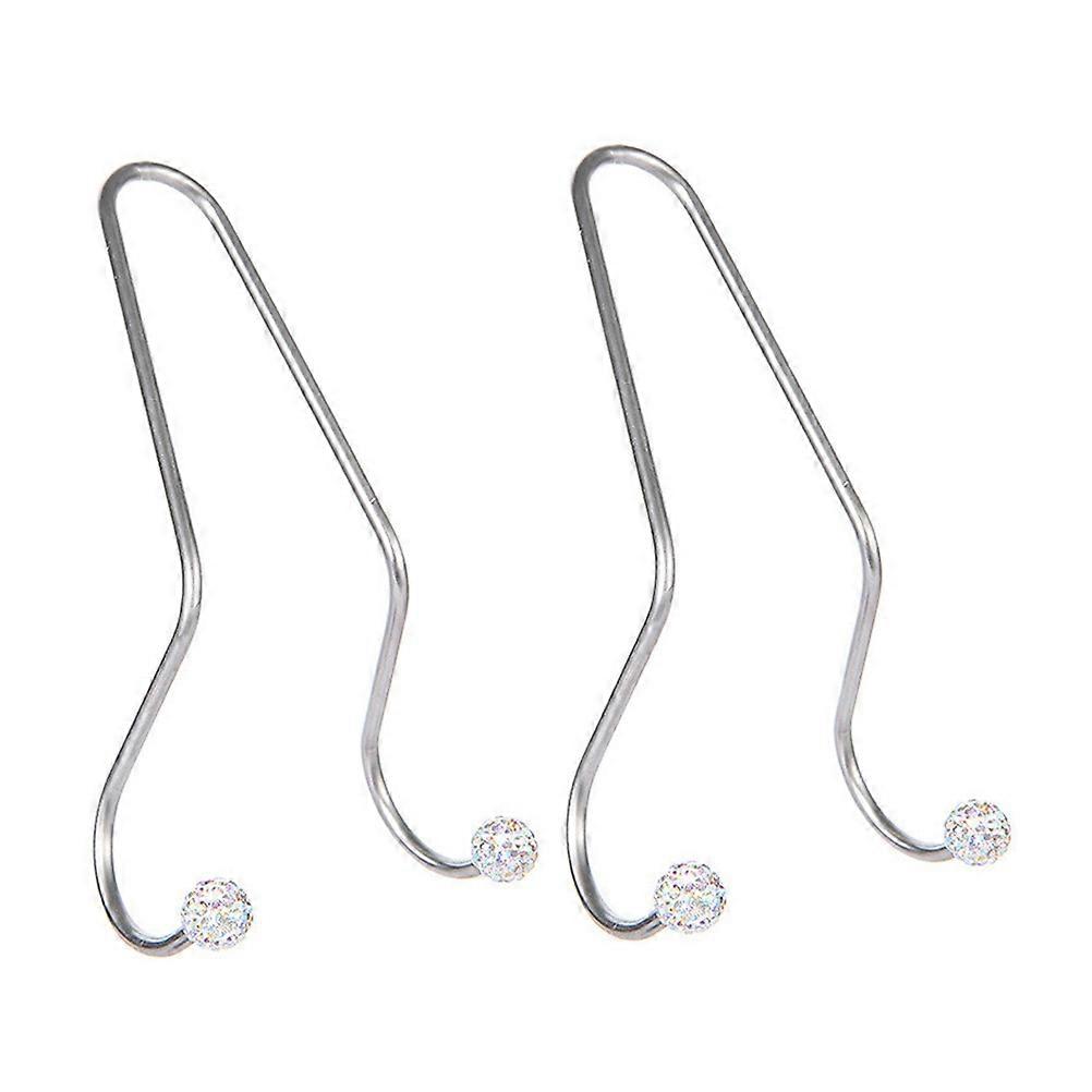 Car Headrest Hook Bling Design Hanging Items For Vehicle Seat Headrest Metal 2Pcs