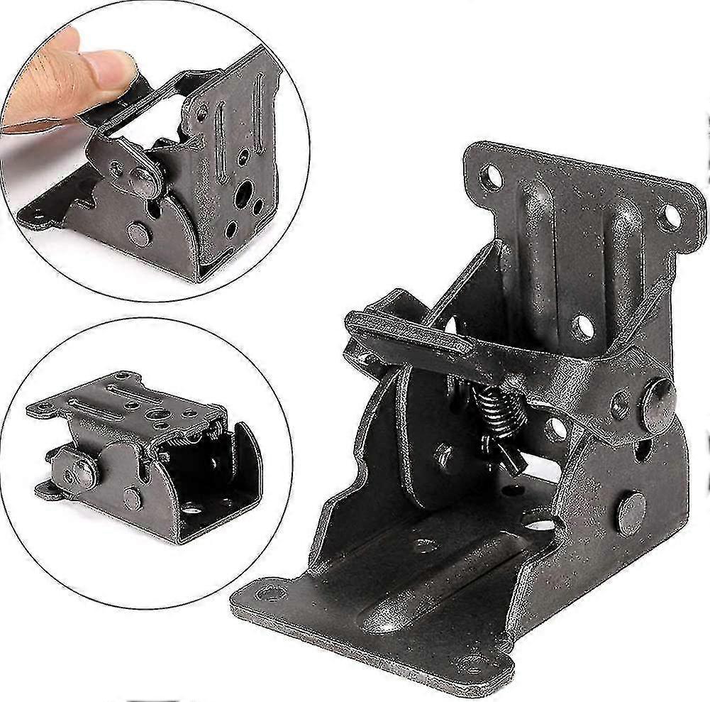 4 Pcs Folding Brackets 0-90 Degree Lock Extension Support for Table Bed Legs