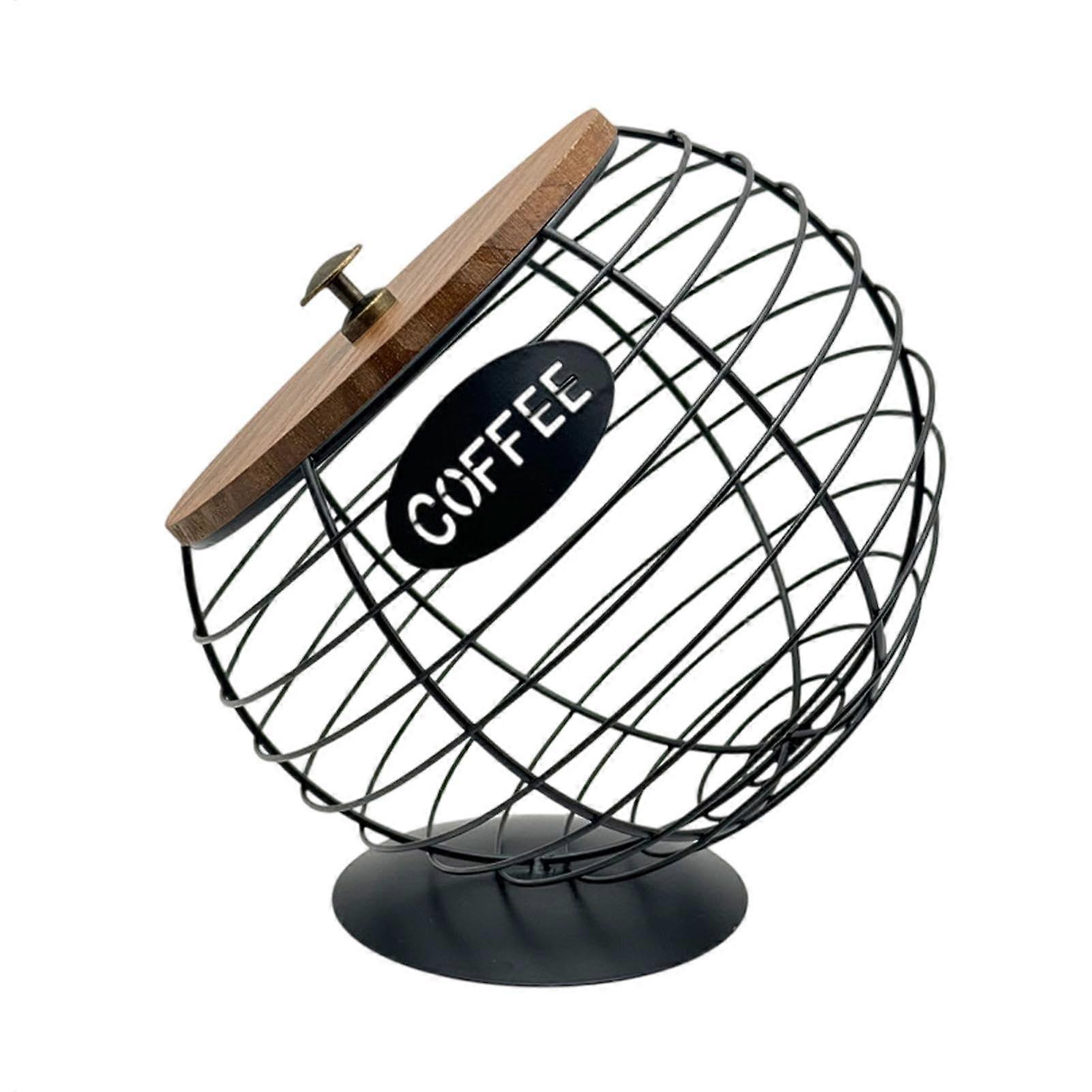 K Pods Holder – Coffee Station Capsule Baskets – Counter Holder, MetalSnackStorage Stand for KitchenDesktops
