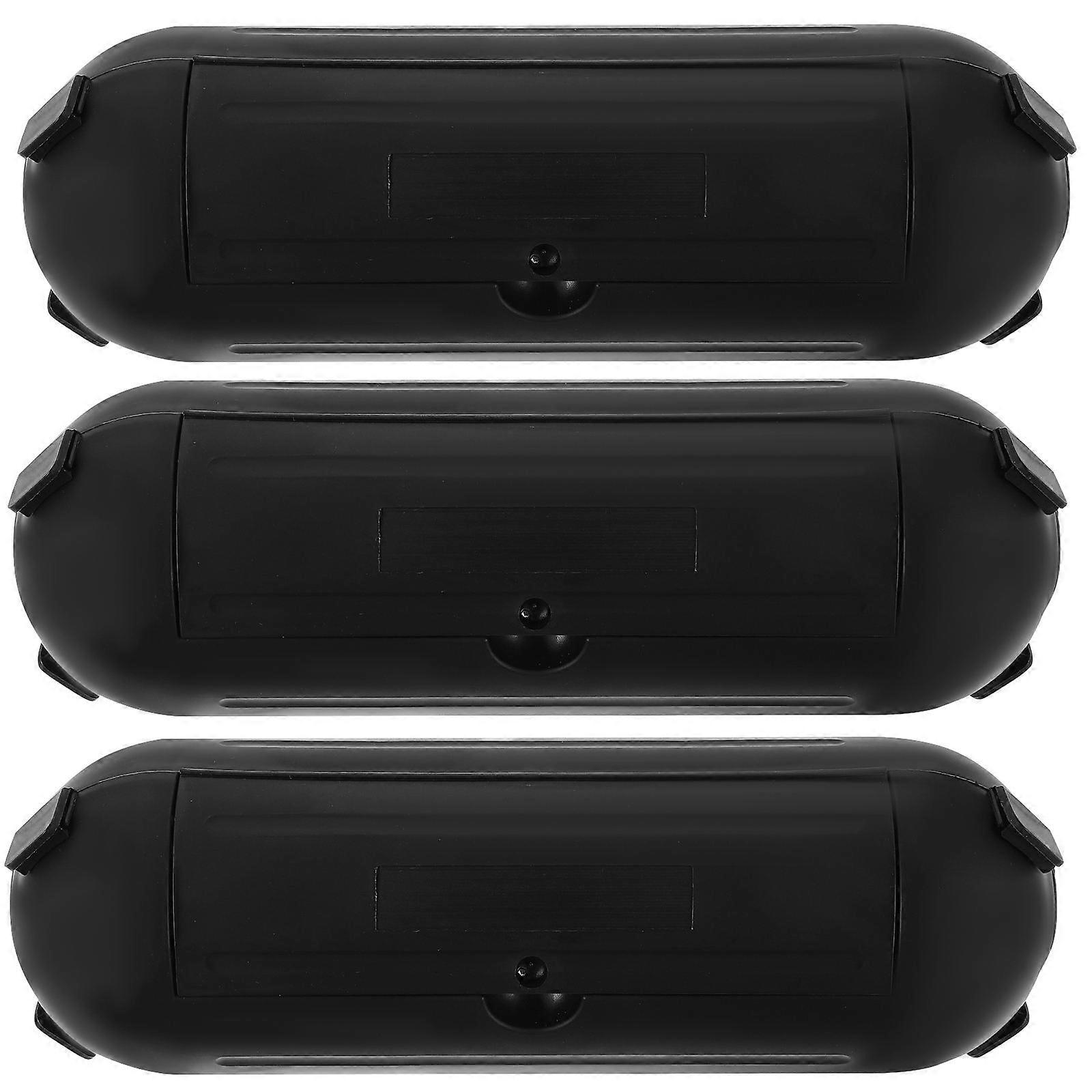 مانعة لتسرب الماء في الهواء الطلق غطاء كابل تمديد الحبل غطاء أمان البلاستيك مستطيل للكهربائيين 3 قطع