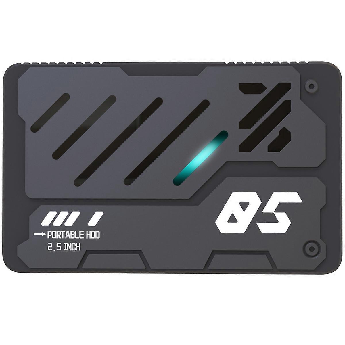 2.5-Inch Portable External Type-C HDD RGB Portable Type-C 2.5Inch Hard Drive Expansion Storage Disk 