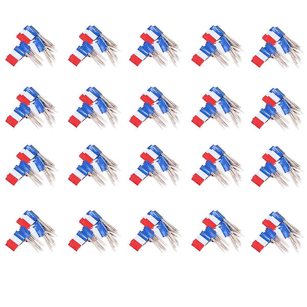 Lot de 50 قطعة ميني كيور دنت أفيك درابو - فرنسا (بلو ، بلانك ، روج)