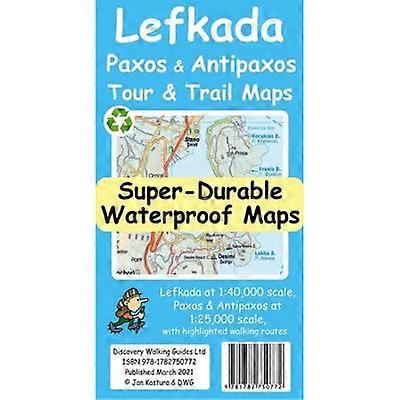 Lefkada, Paxos And Antipaxos Tour And Trail Map