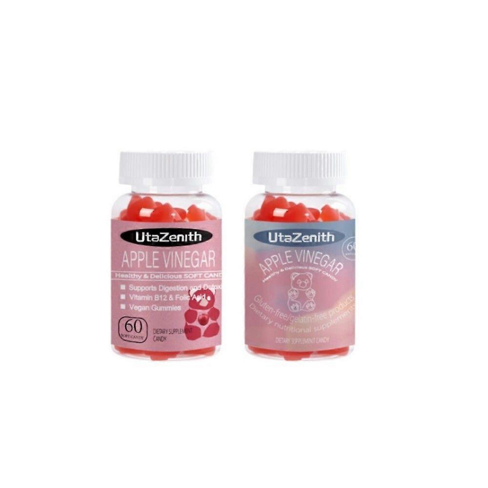 UtaZenith Apple Cider Vinegar Gummies, Natural Energy Supplement, Combination Pack