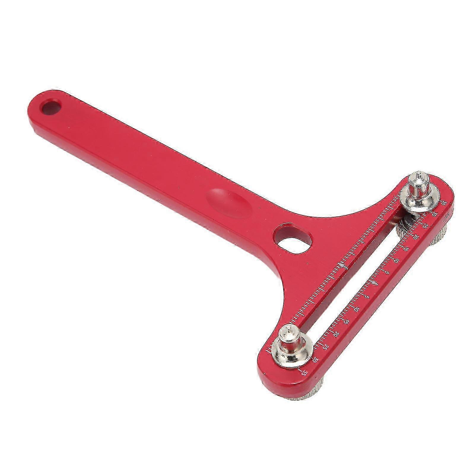T Shaped Watch Back Case Opener Alloy Steel Clear Scale Bottom Cover Remover for Watch Repair Red
