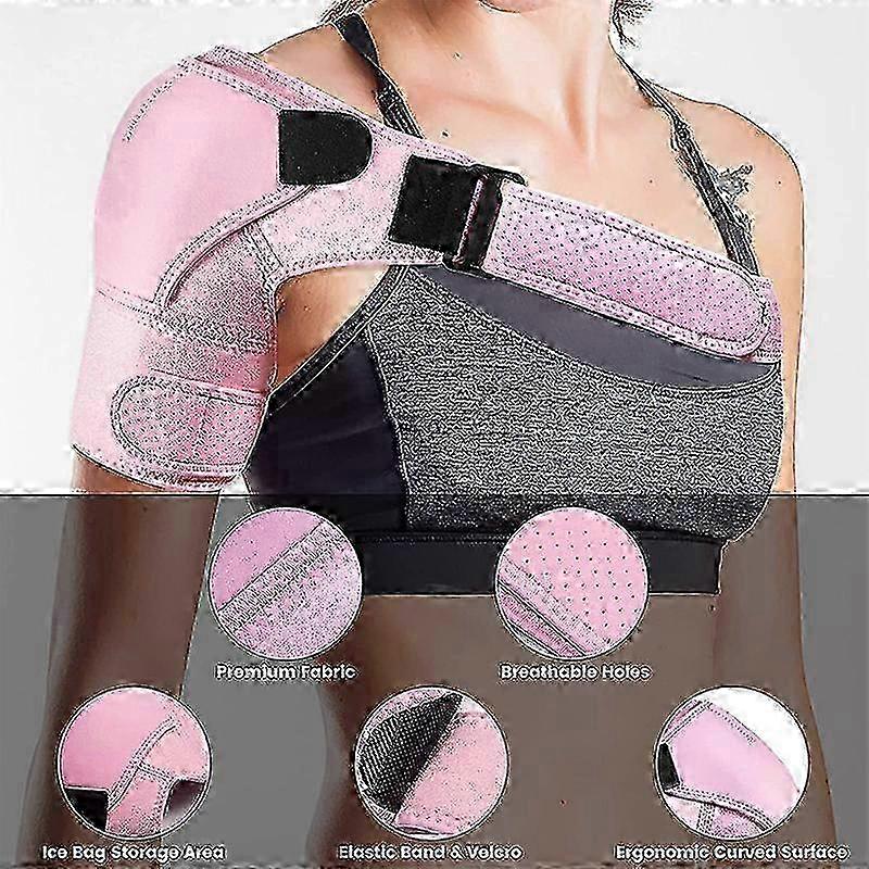 Shoulder Compression Sleeve: Adjustable Support for Rotator Cuff & AC Joint Pain Relief