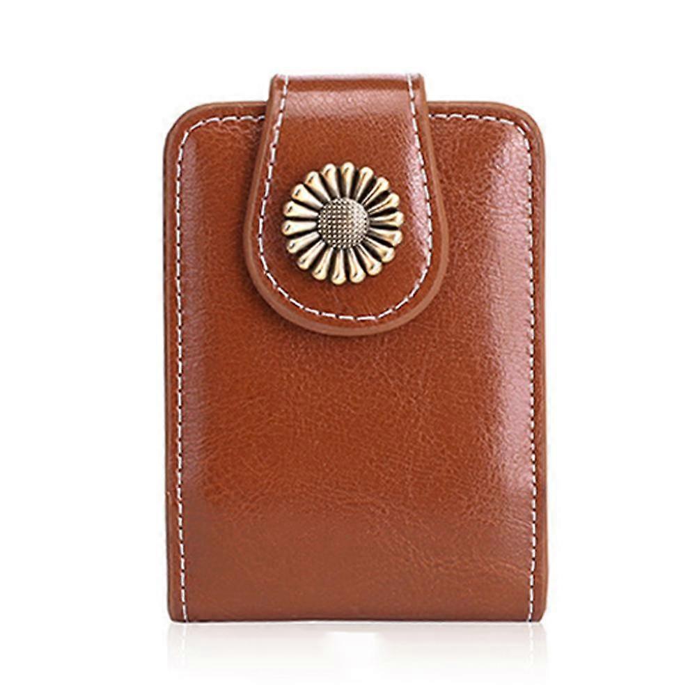 Leather Lipstick Case with Mirror, Multiple Storage Compartments for Perfect Makeup on the Go